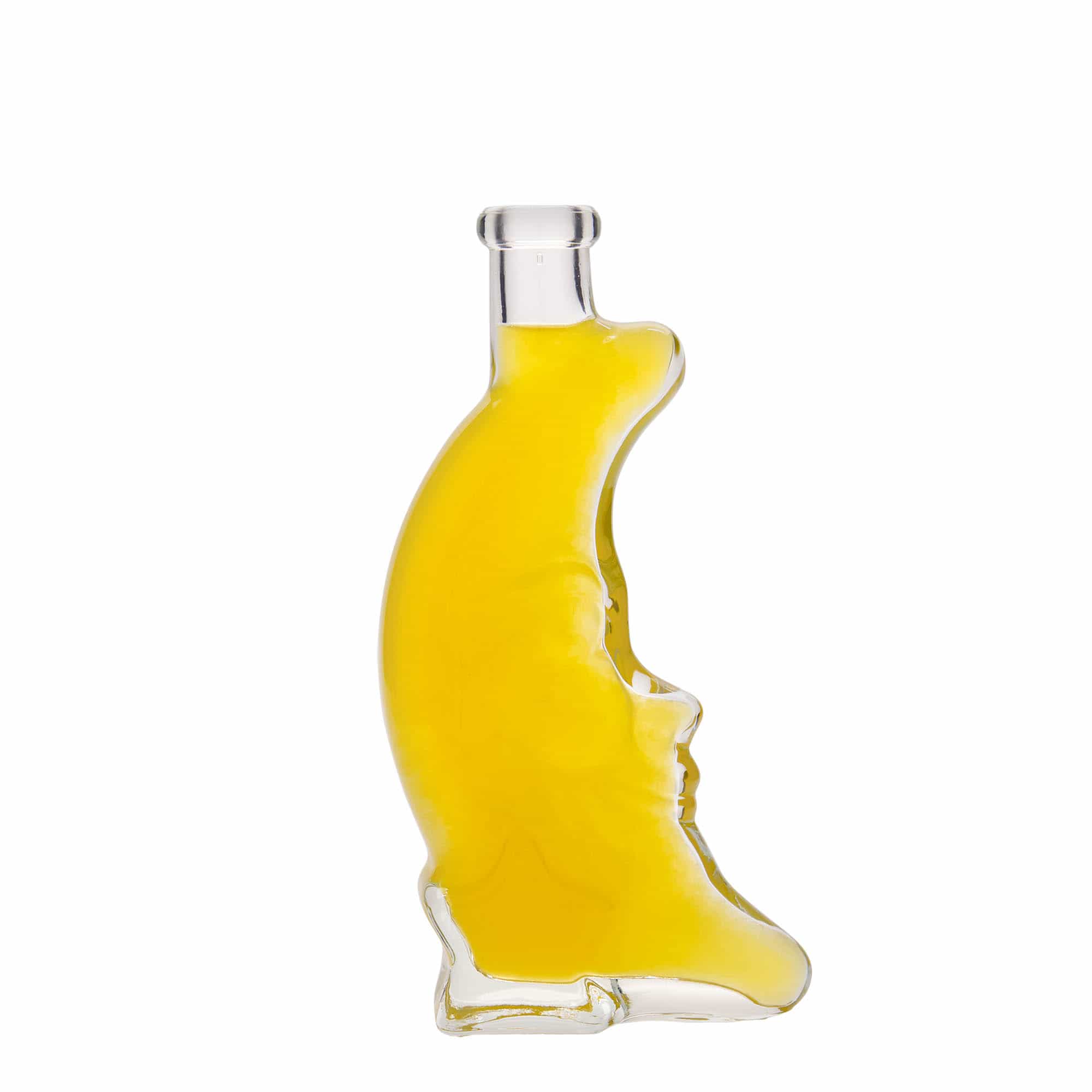 Glazen fles 'Maan', 200 ml, monding: kurk