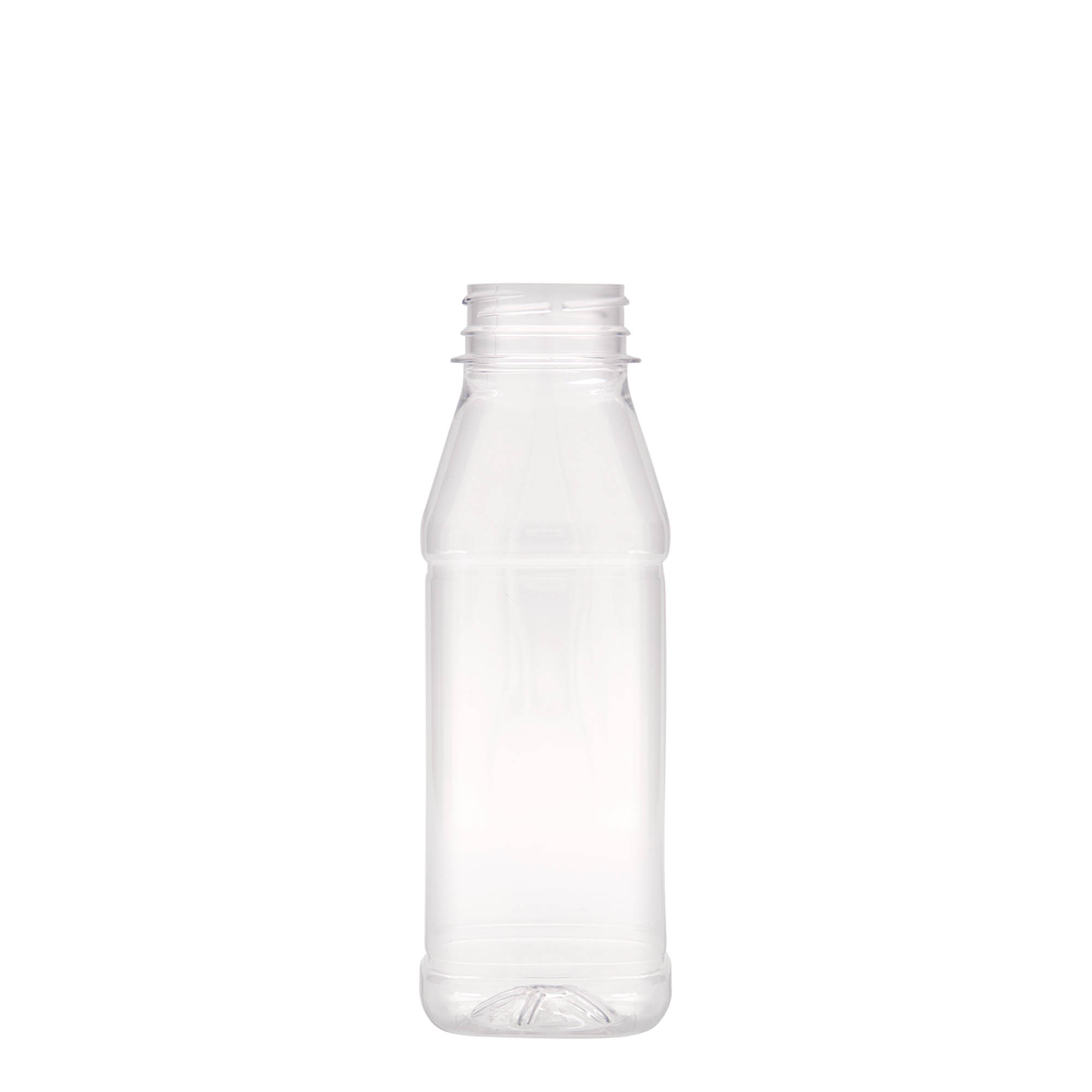 330 ml PET-fles 'Milk and Juice Carré', vierkant, kunststof, hals: 38 mm 330 ml PET-fles 'Milk and Juice Carré', vierkant, kunststof, hals: 38 mm