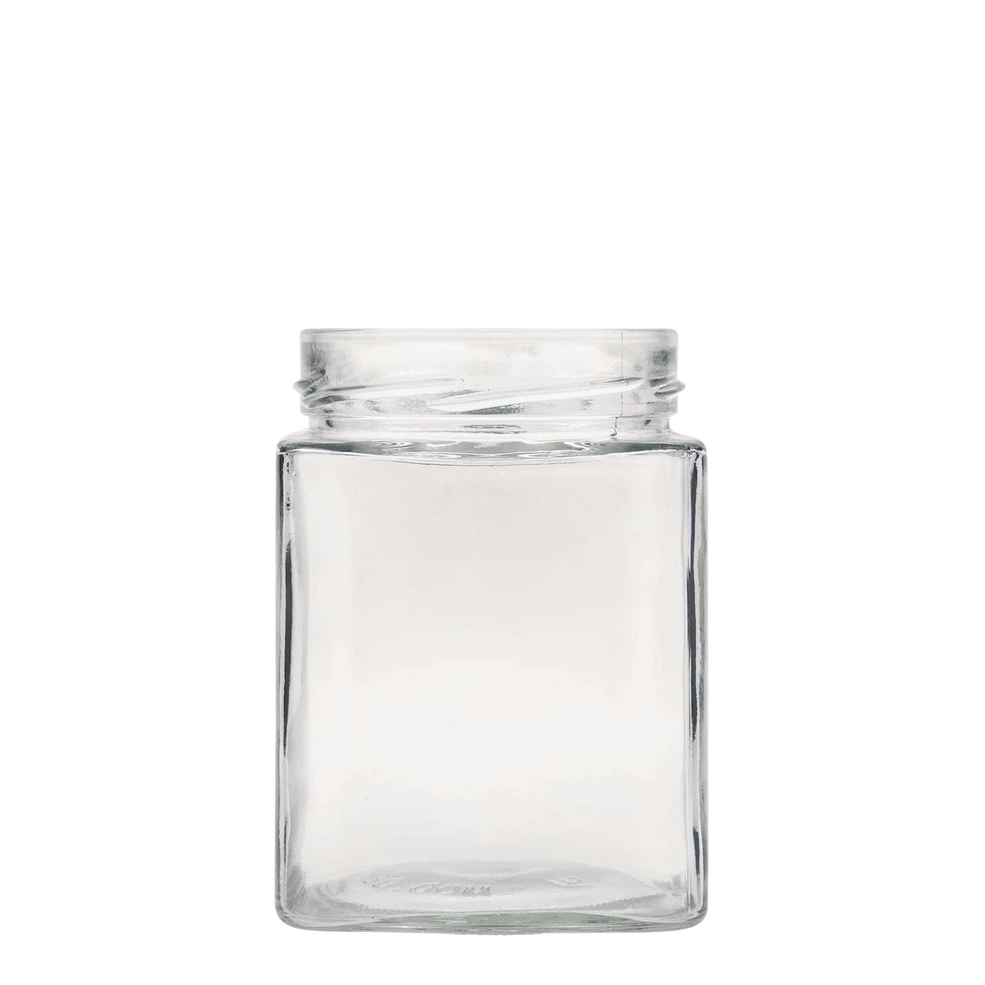Vierkante pot 'Ikarus', 580 ml, monding: deep-twist-off (DTO 82) Vierkante pot 'Ikarus', 580 ml, monding: deep-twist-off (DTO 82)