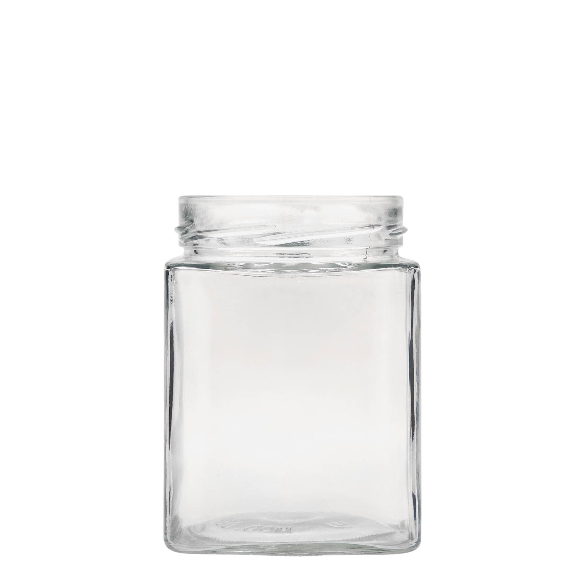 580 ml Vierkantglas 'Ikarus', opening: Deep-Twist-Off (DTO 82)