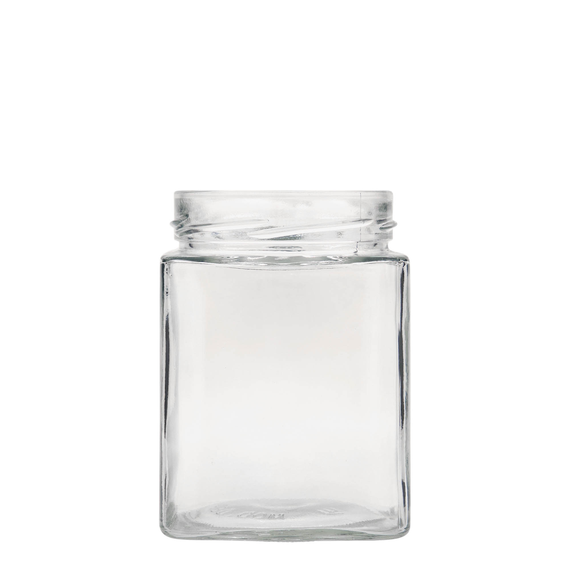 580 ml Vierkantglas 'Ikarus', opening: Deep-Twist-Off (DTO 82)
