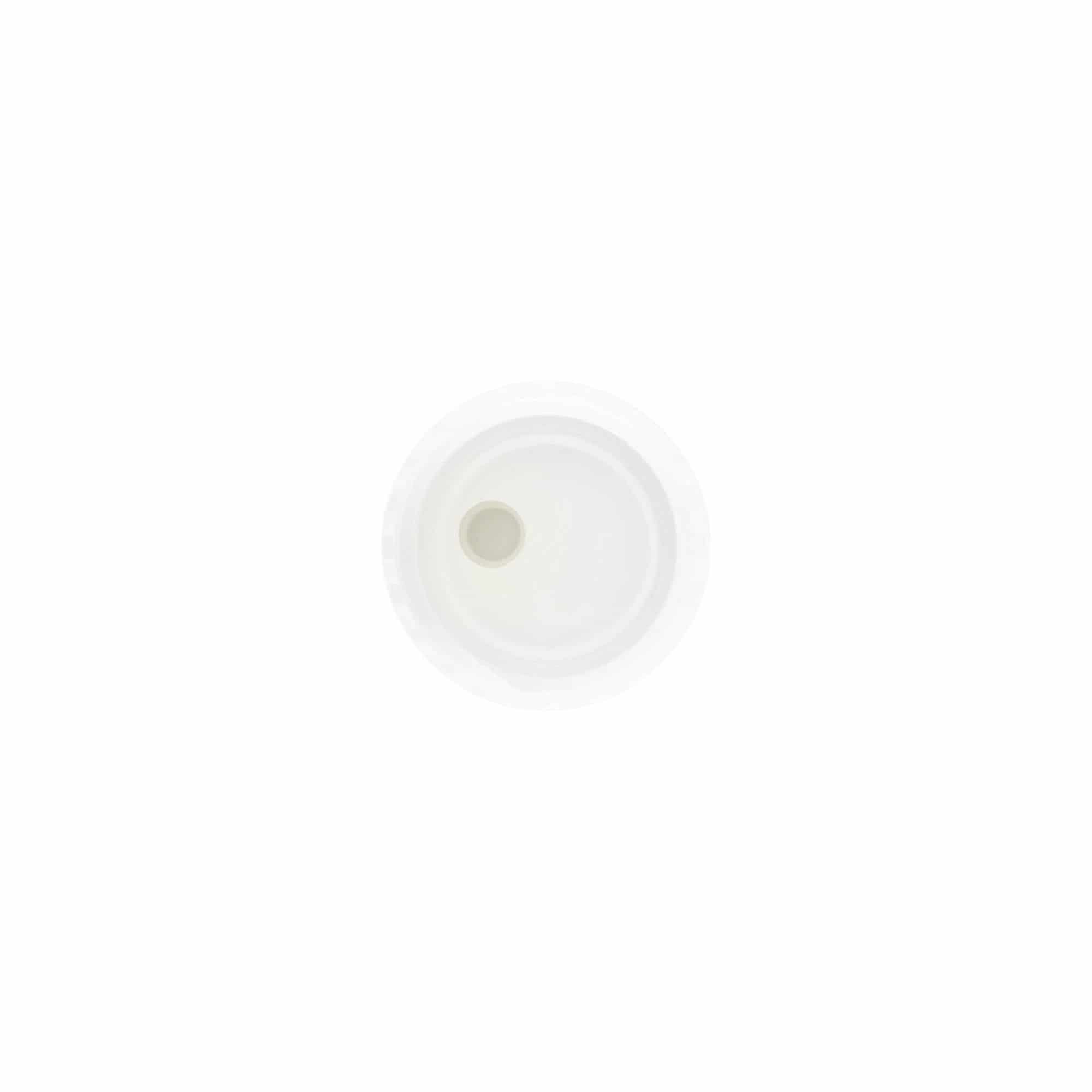 Schroefdop Disc Top, PP-kunststof, wit, voor opening: 24/410