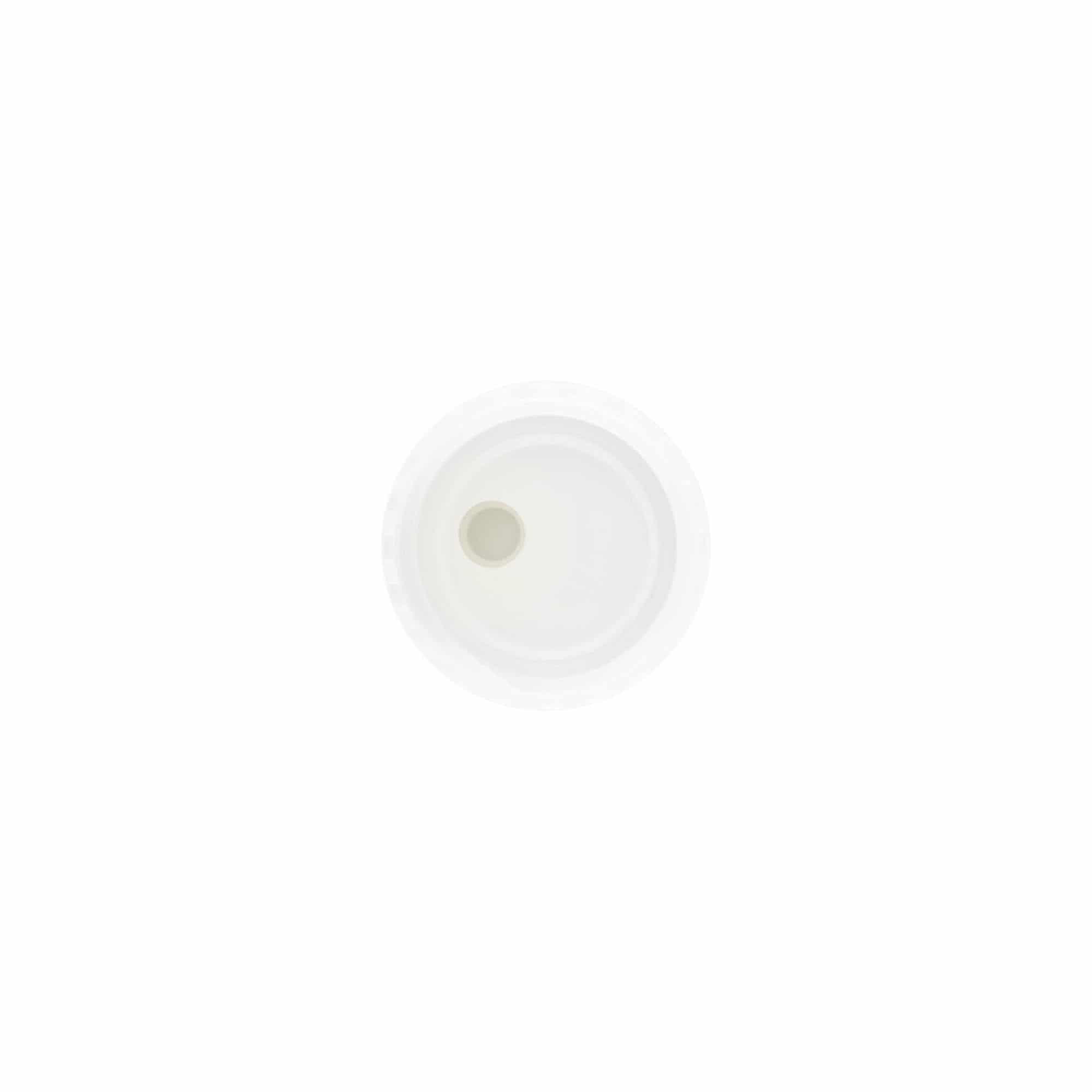 Schroefdop Disc Top, PP-kunststof, wit, voor opening: 24/410
