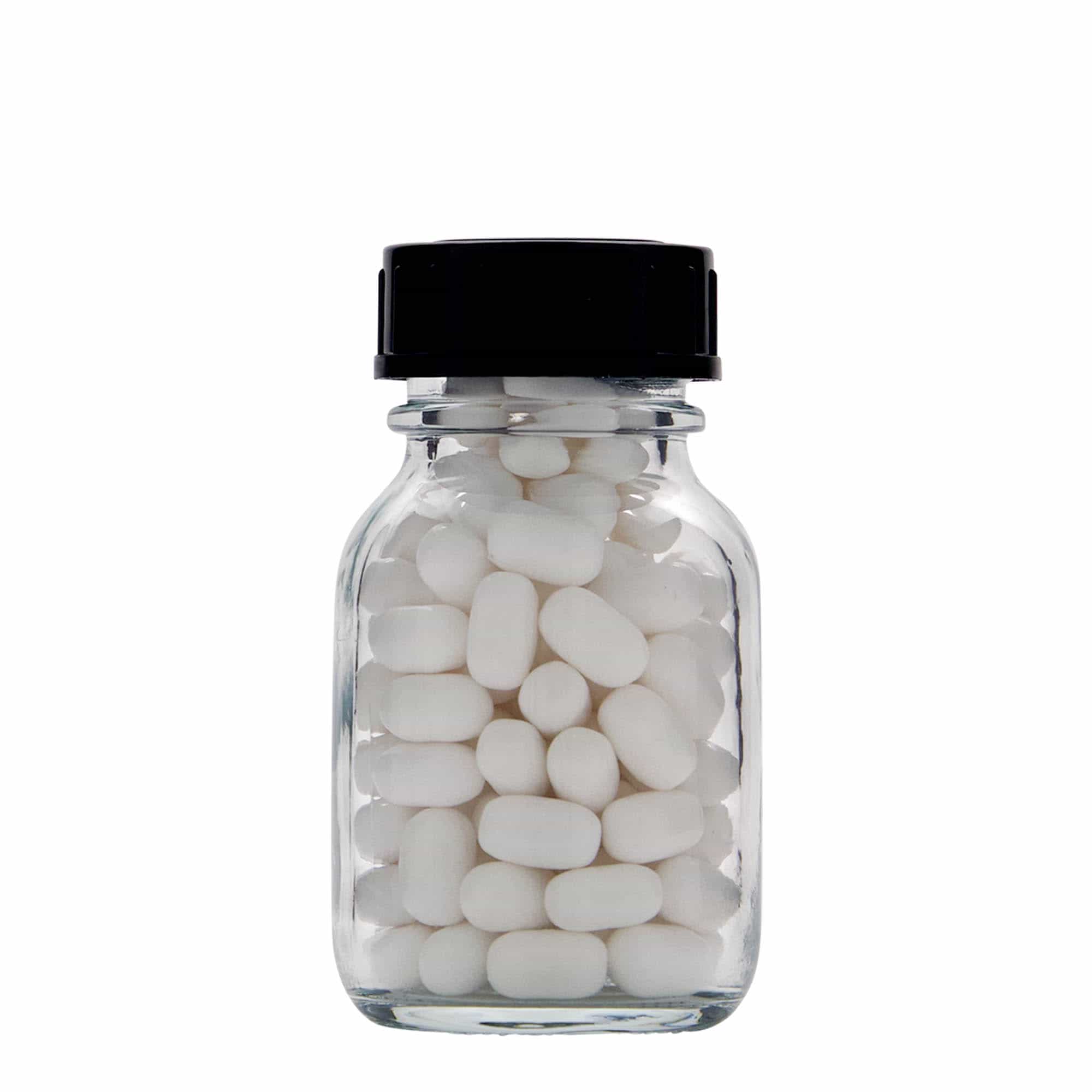 50 ml bredehalsfles, opening: DIN 32