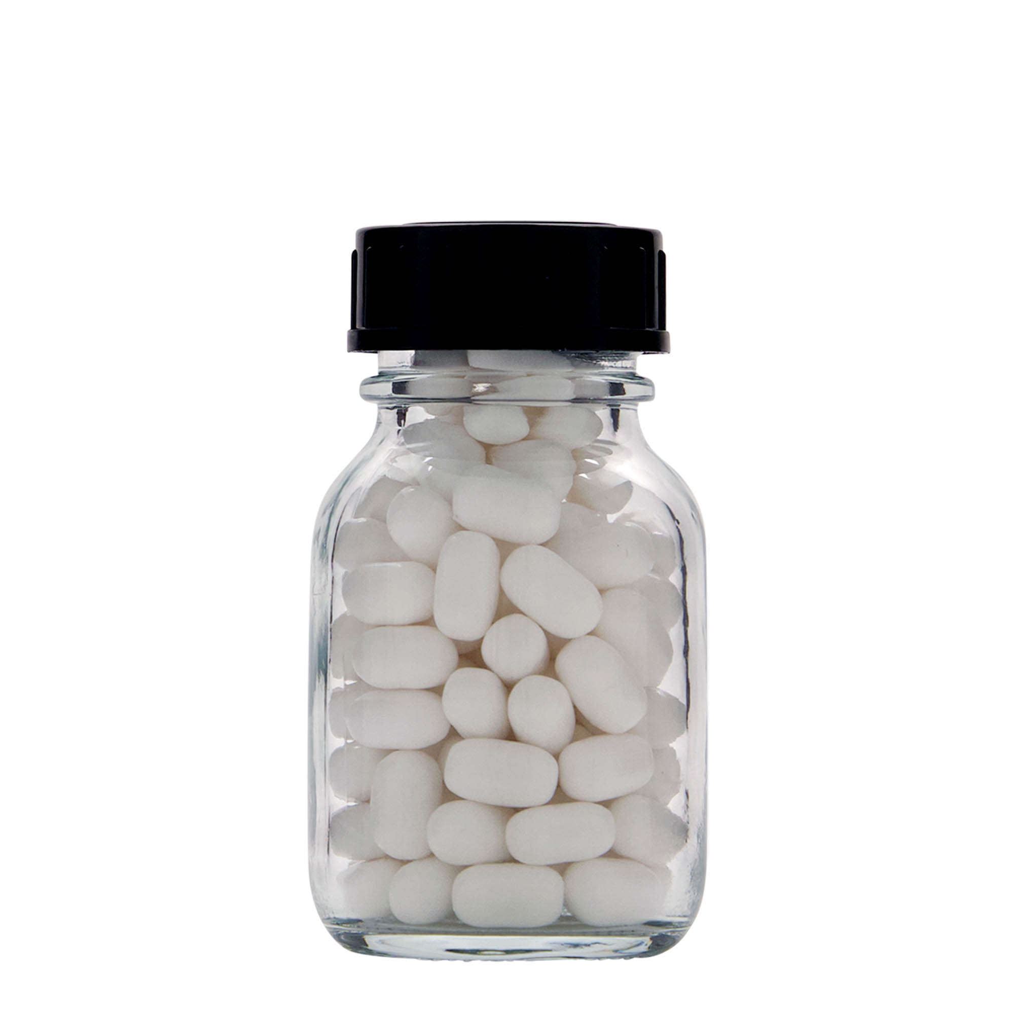 50 ml bredehalsfles, opening: DIN 32 50 ml bredehalsfles, opening: DIN 32