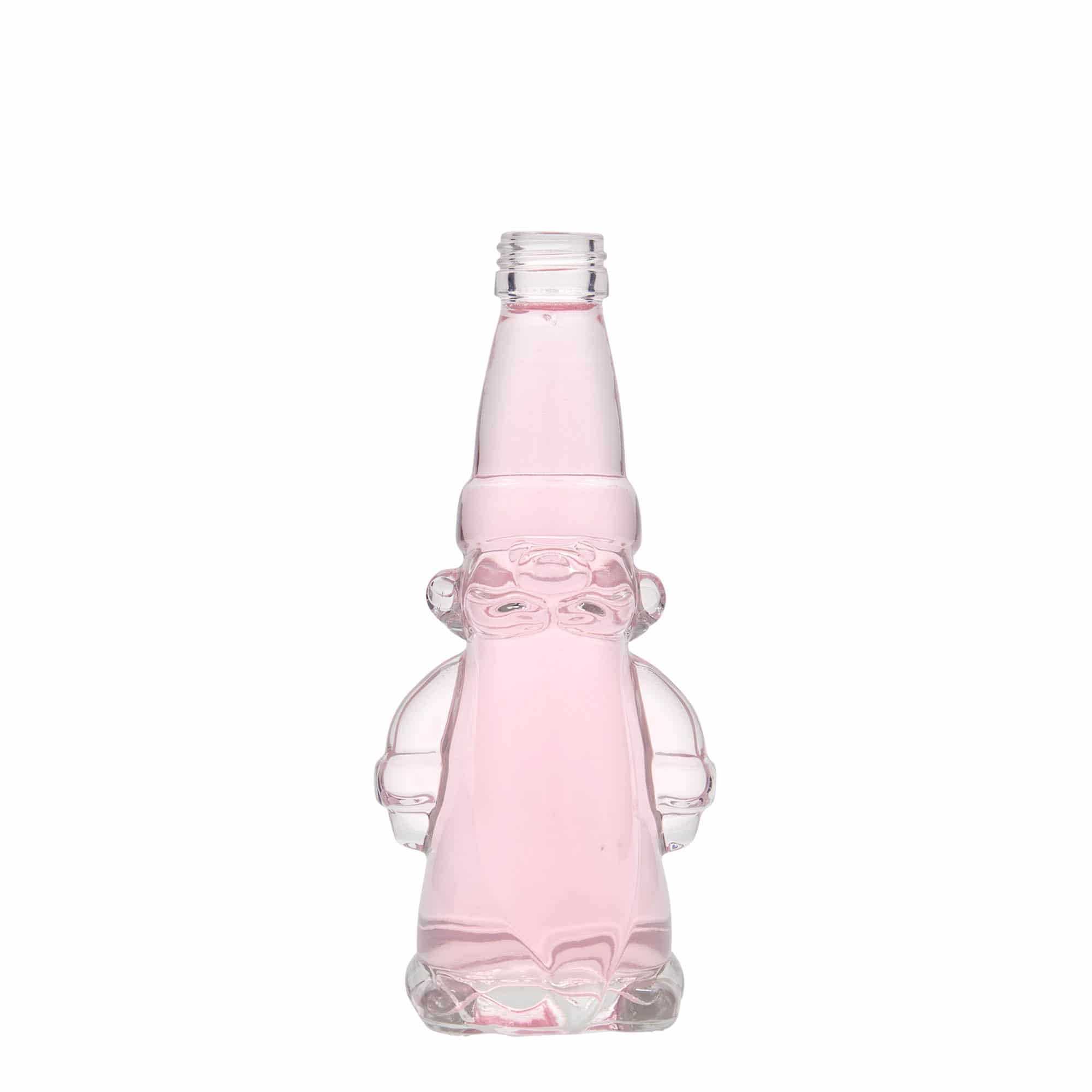 200 ml glazen fles 'Kerstkabouter', mondstuk: PP 28