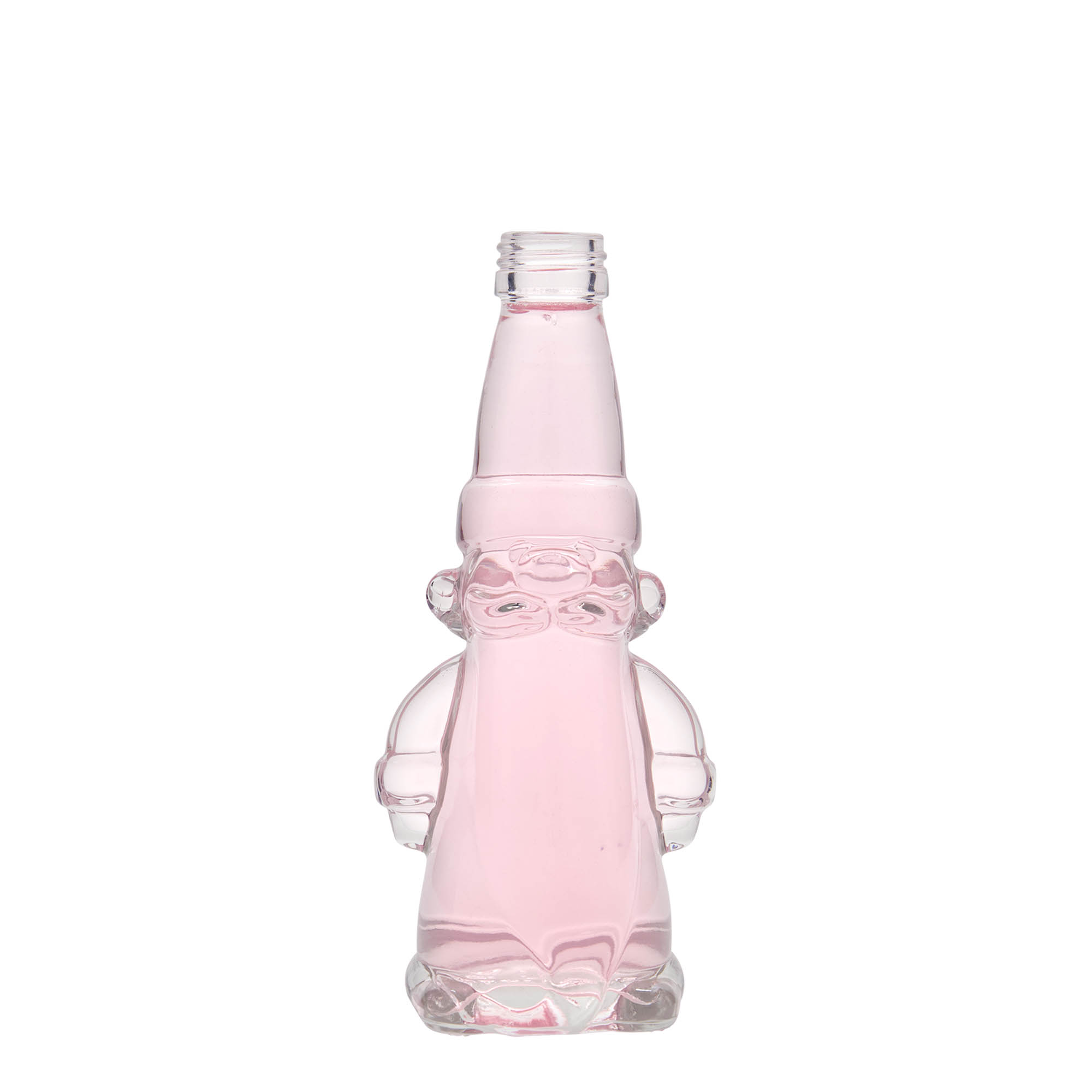 200 ml glazen fles 'Kerstkabouter', mondstuk: PP 28 200 ml glazen fles 'Kerstkabouter', mondstuk: PP 28