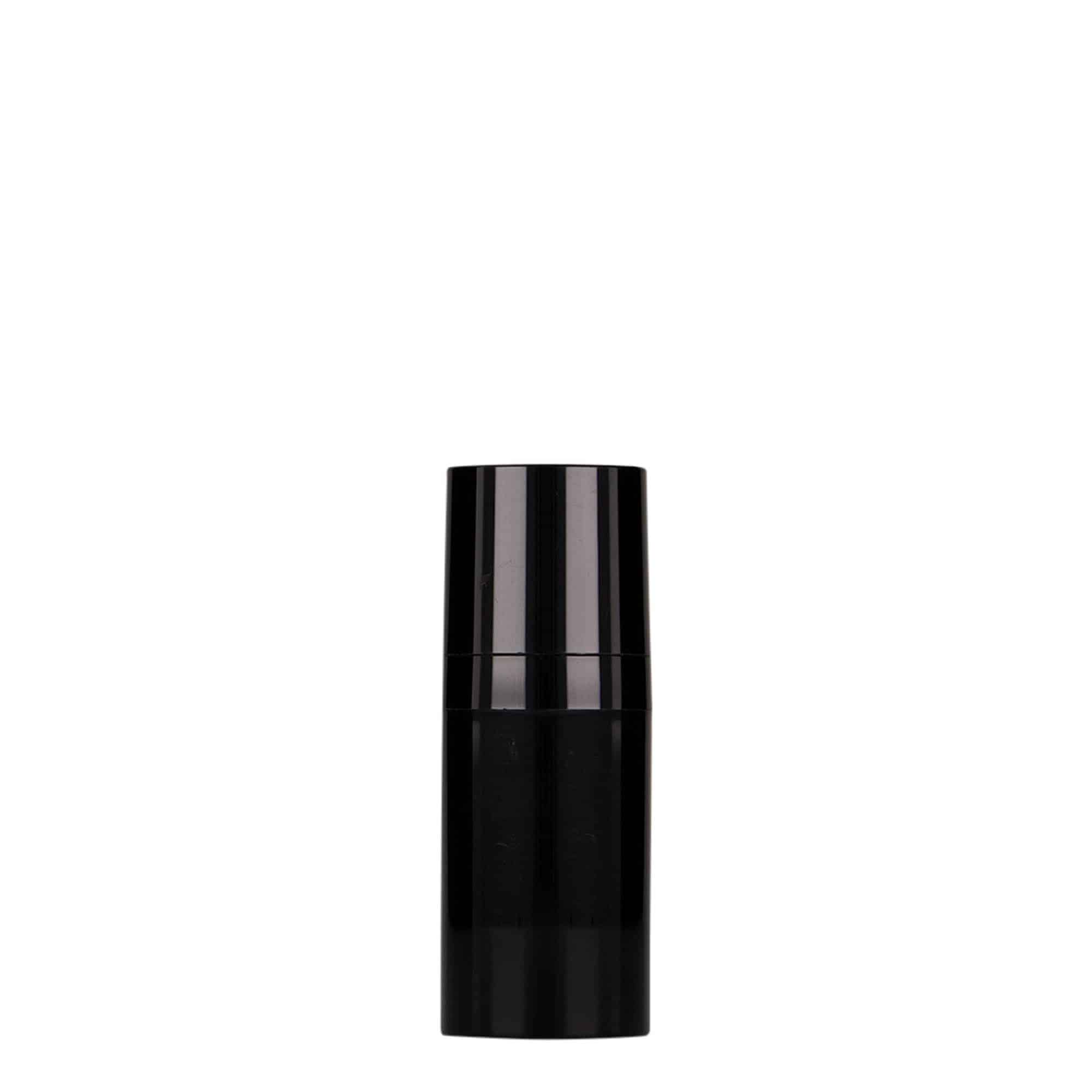 15 ml airless dispenser 'Micro', PP-kunststof, zwart