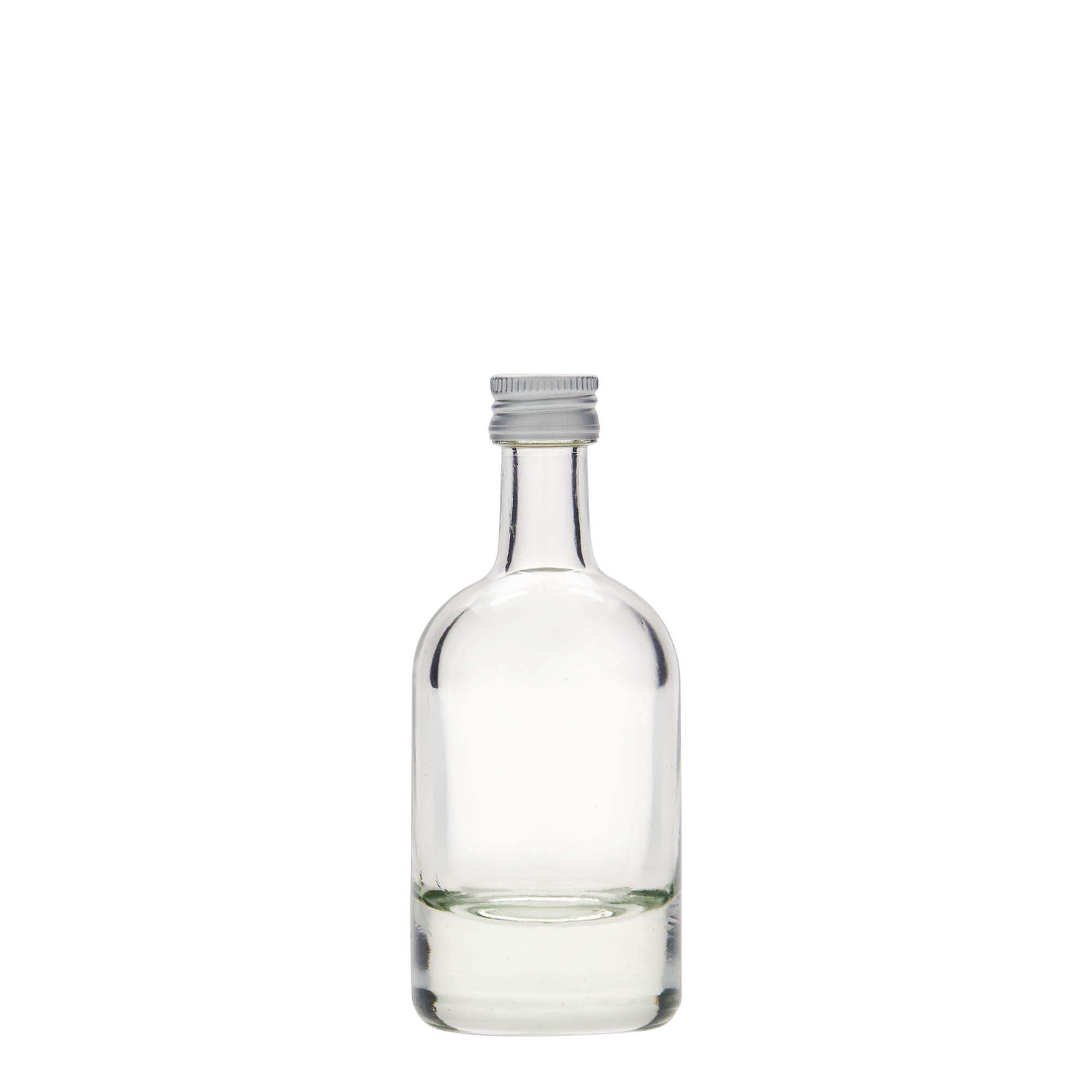 50 ml glazen fles 'Linea Uno', mondstuk: PP 18 50 ml glazen fles 'Linea Uno', mondstuk: PP 18