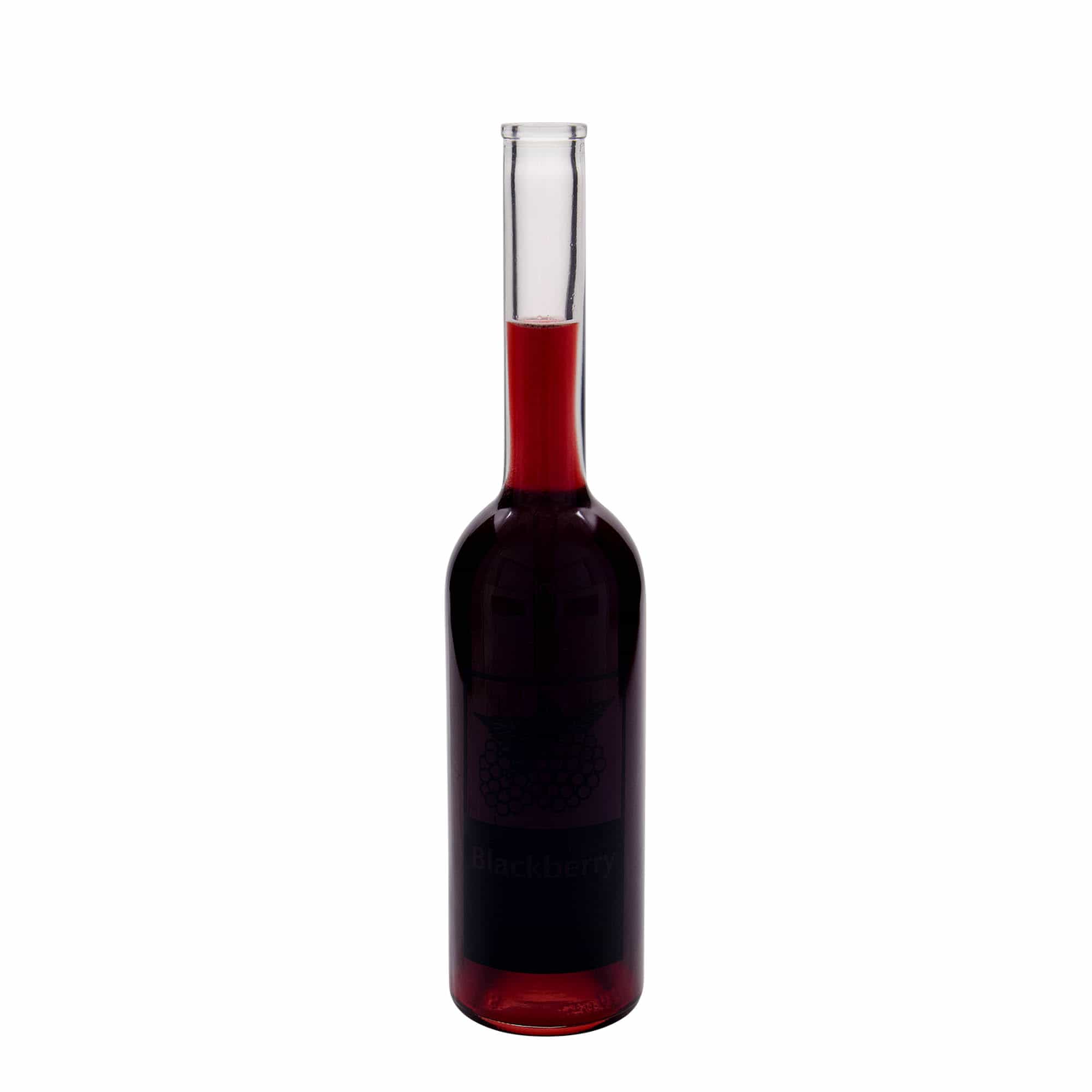 500 ml glazen fles 'Opera', motief: braam, hals: kurk