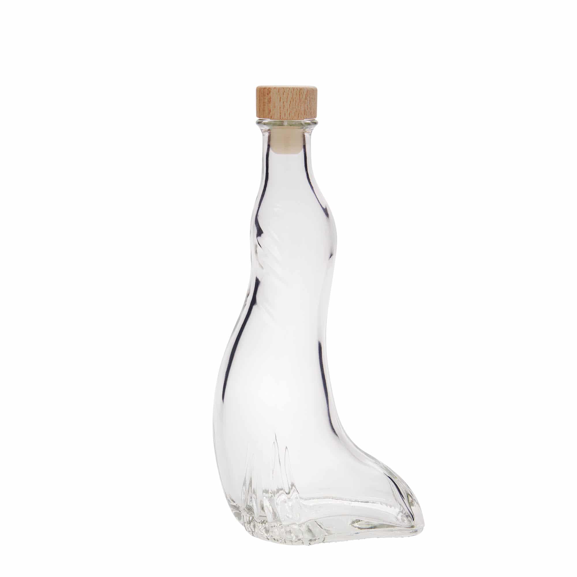 200 ml glazen fles 'Zeehond', opening: kurk