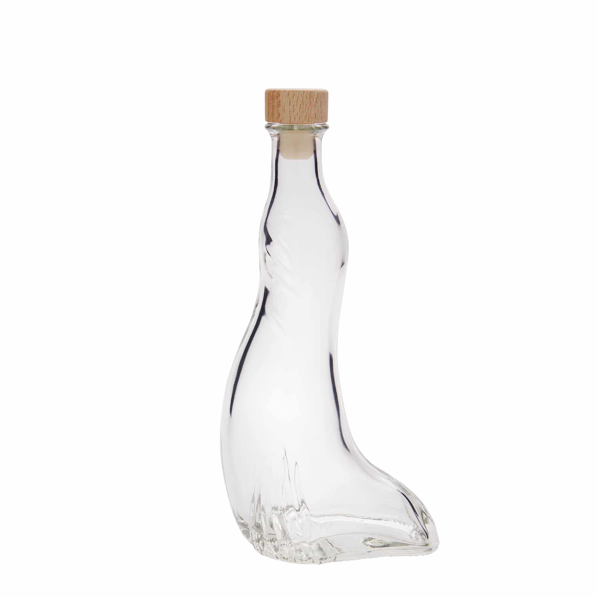 200 ml glazen fles 'Zeehond', opening: kurk