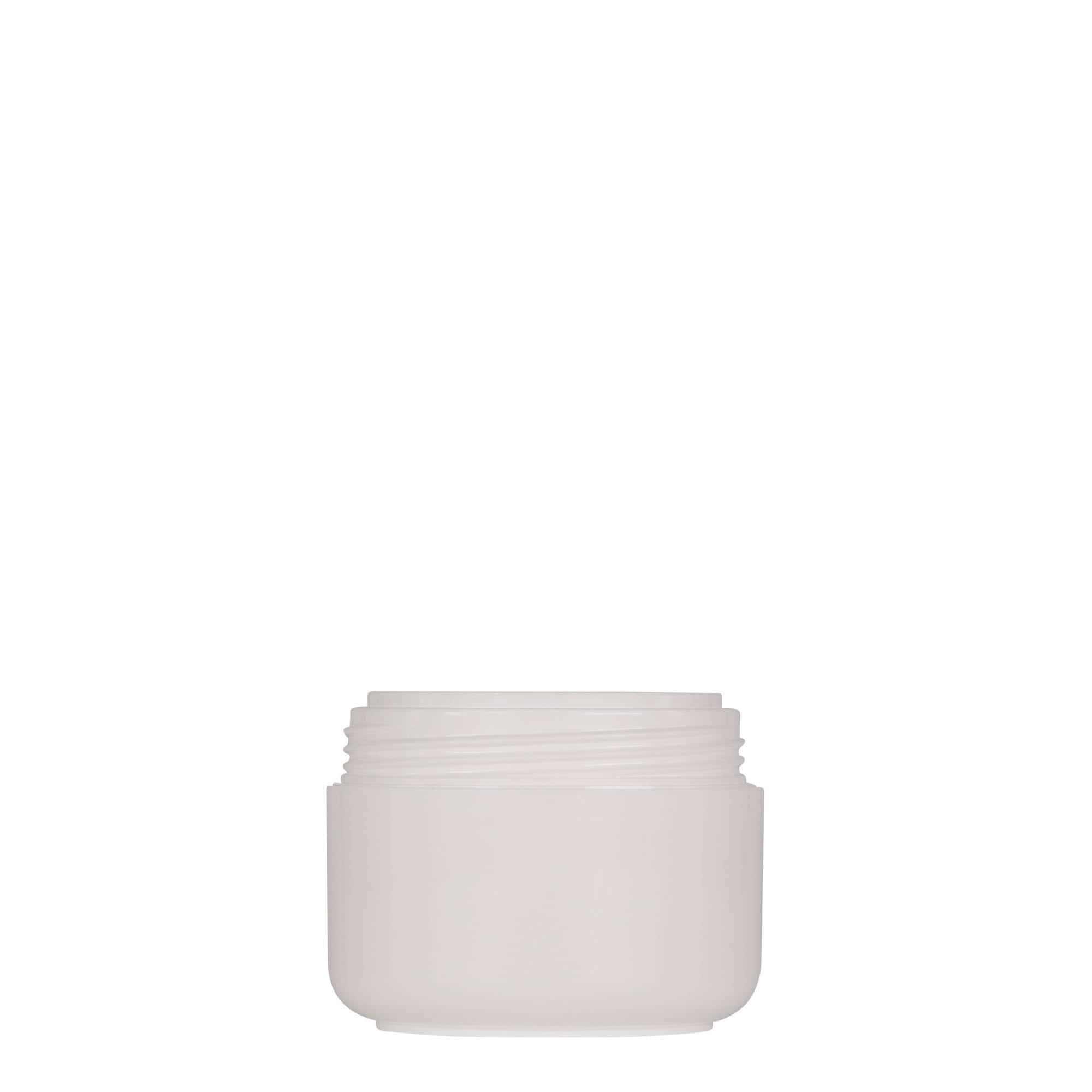 50 ml kunststofpot 'Bianca', PP, wit, opening: schroefdop