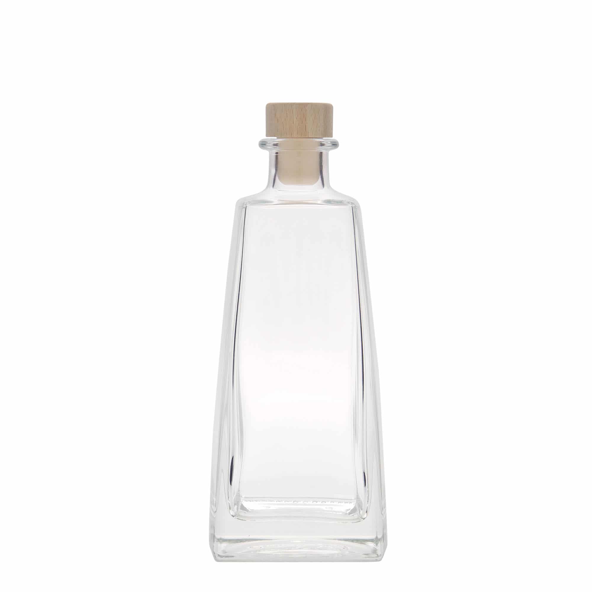 350 ml glazen fles 'Timmy', rechthoekig, opening: kurk
