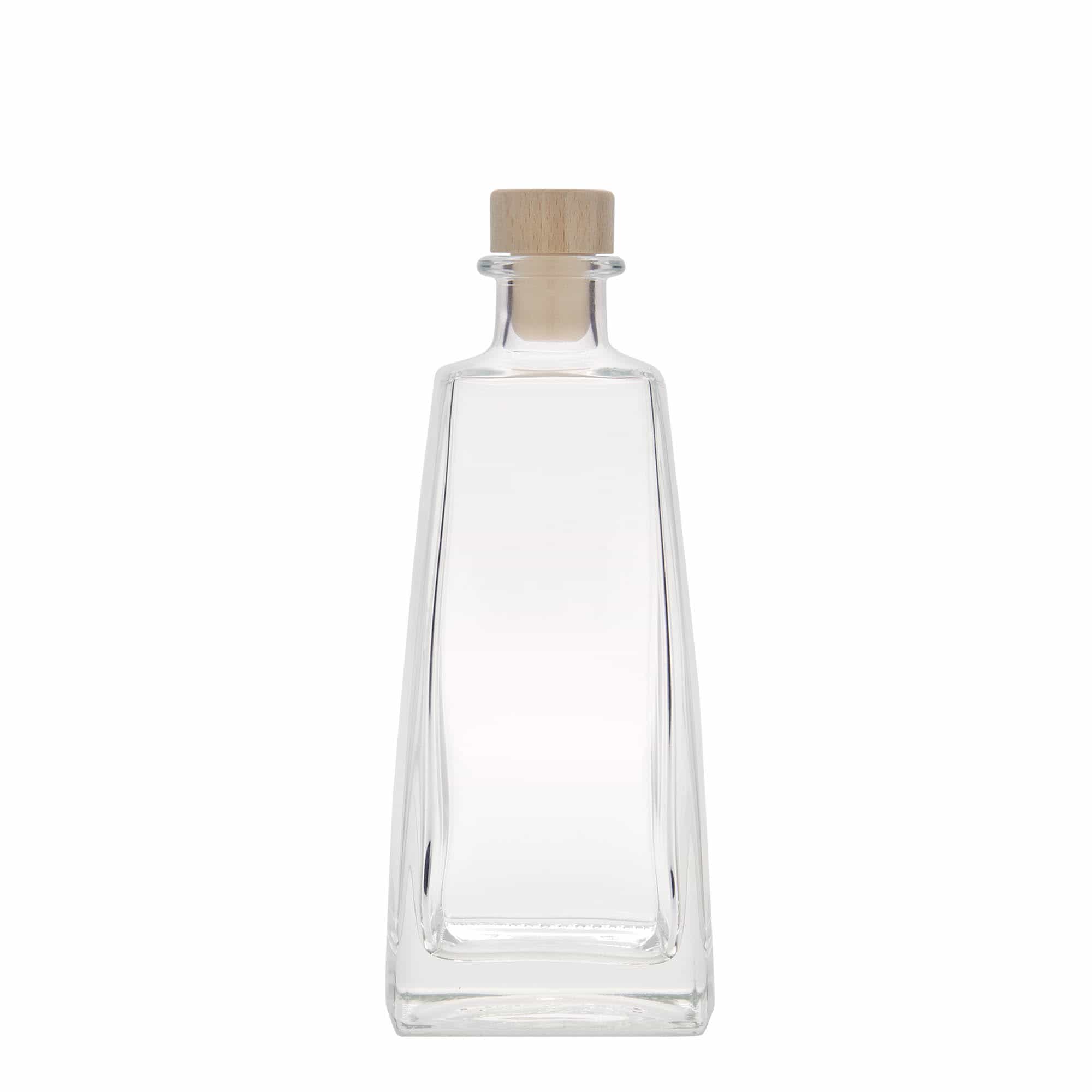 350 ml glazen fles 'Timmy', rechthoekig, opening: kurk