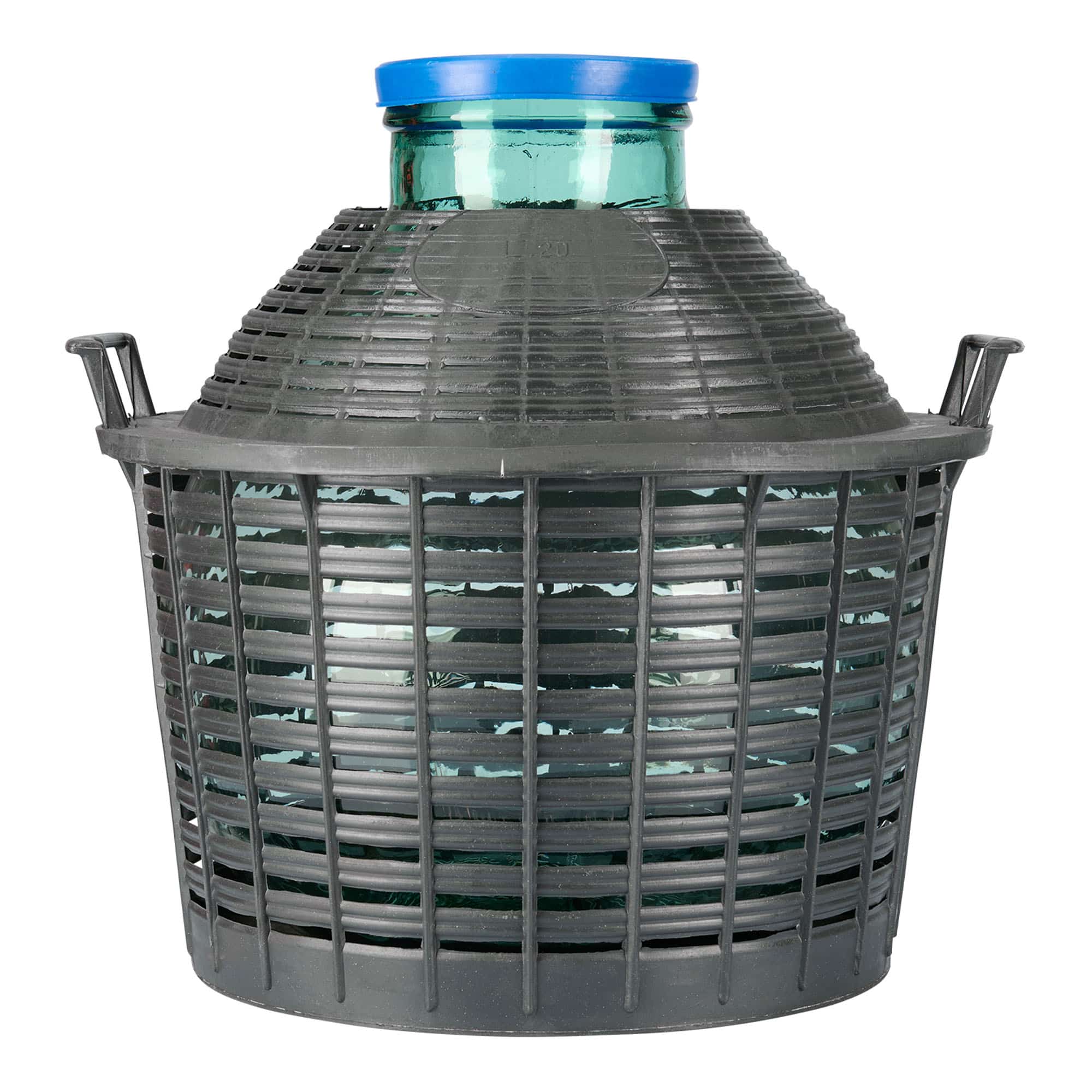 20 l ballonfles met brede hals, glas, opening: opzetdeksel