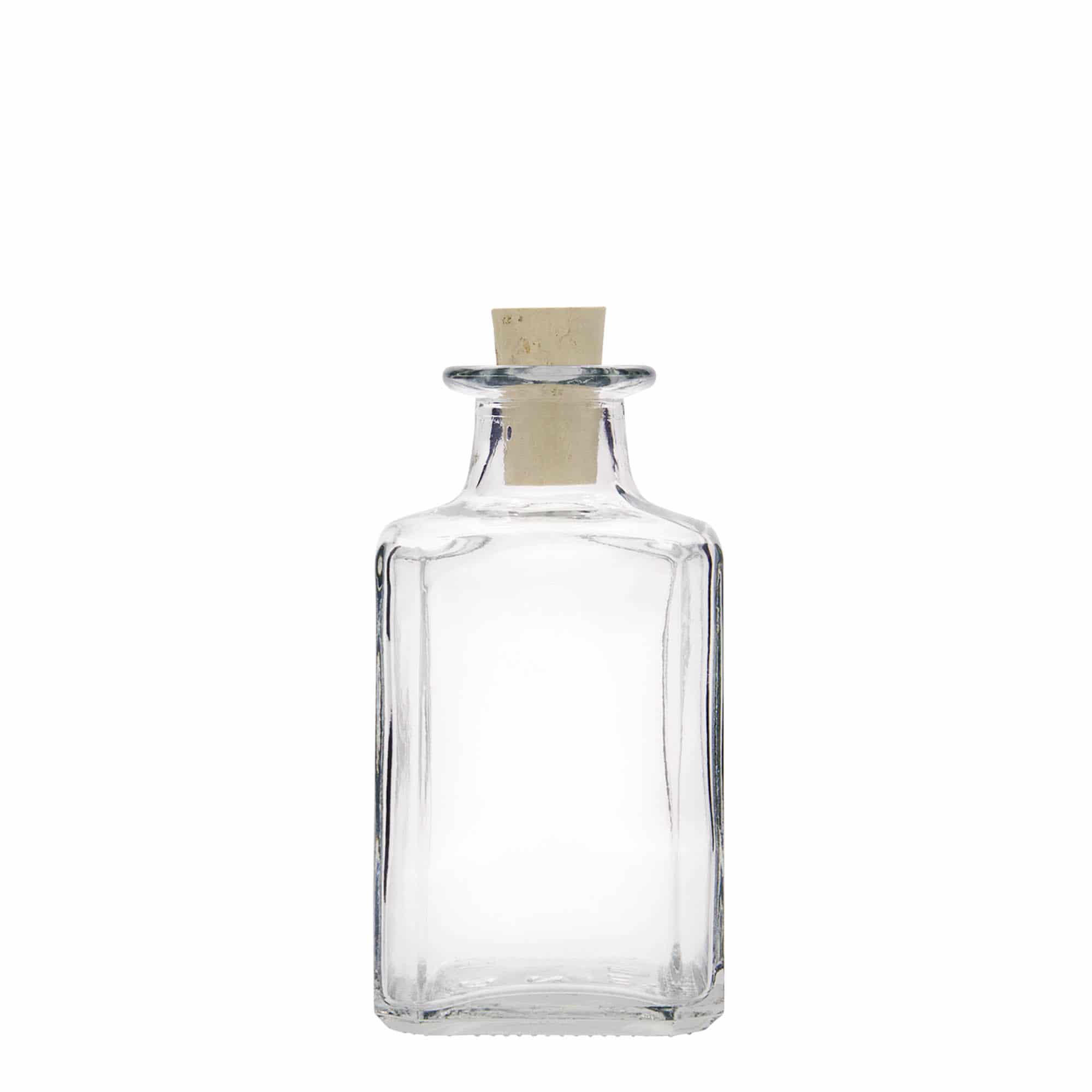 250 ml glazen fles 'Torben', vierkant, opening: kurk