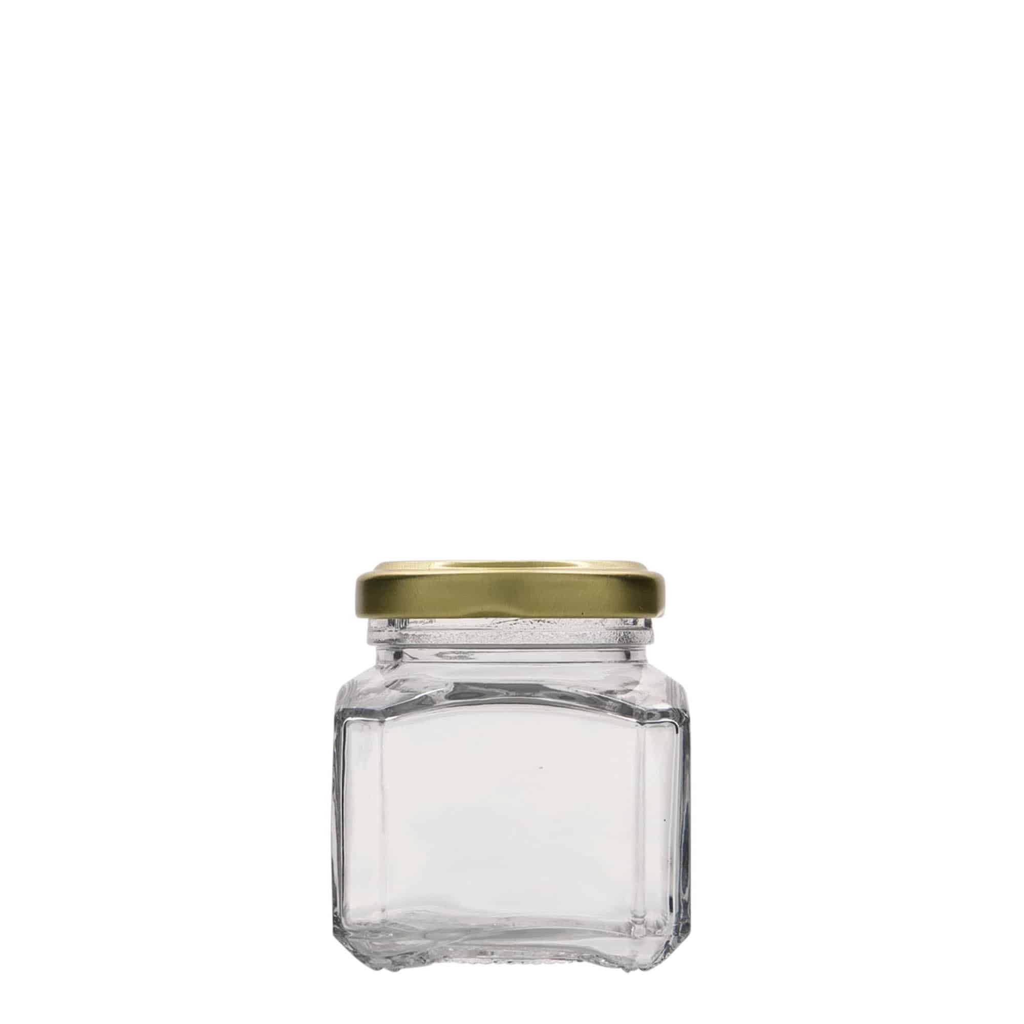 106 ml vierkantglas 'Milaan', opening: Twist-Off (TO 48)