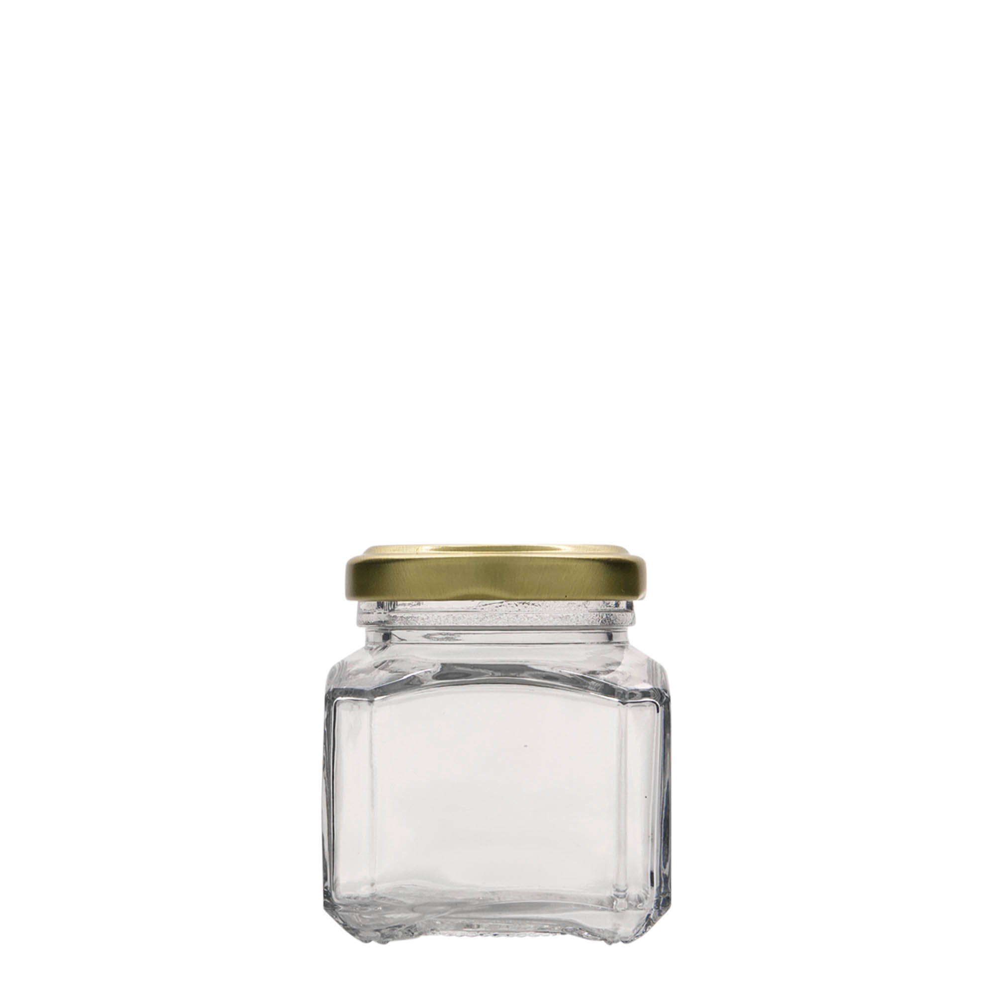 106 ml vierkantglas 'Milaan', opening: Twist-Off (TO 48)