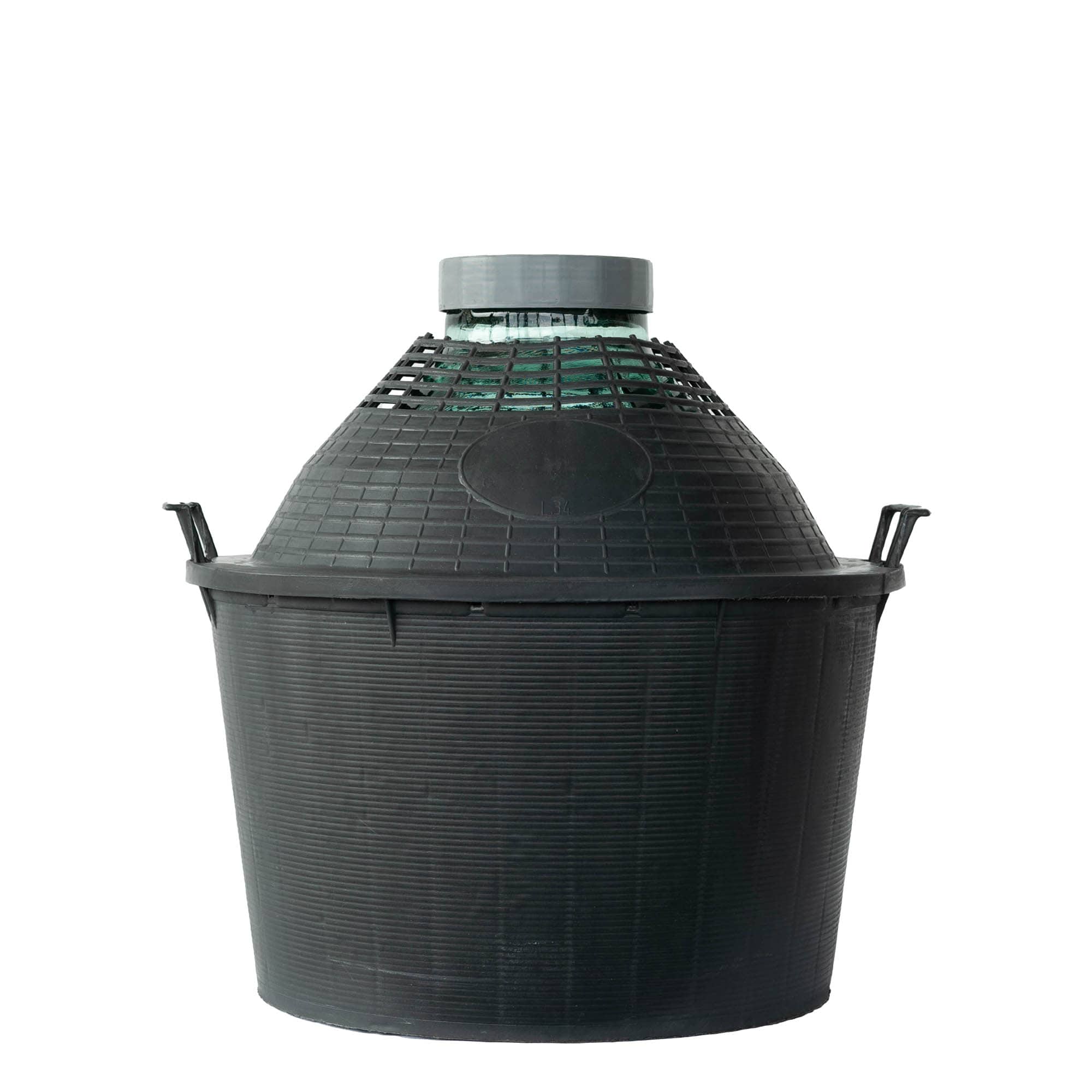34 l ballonfles brede hals, glas, opening: schroefdop