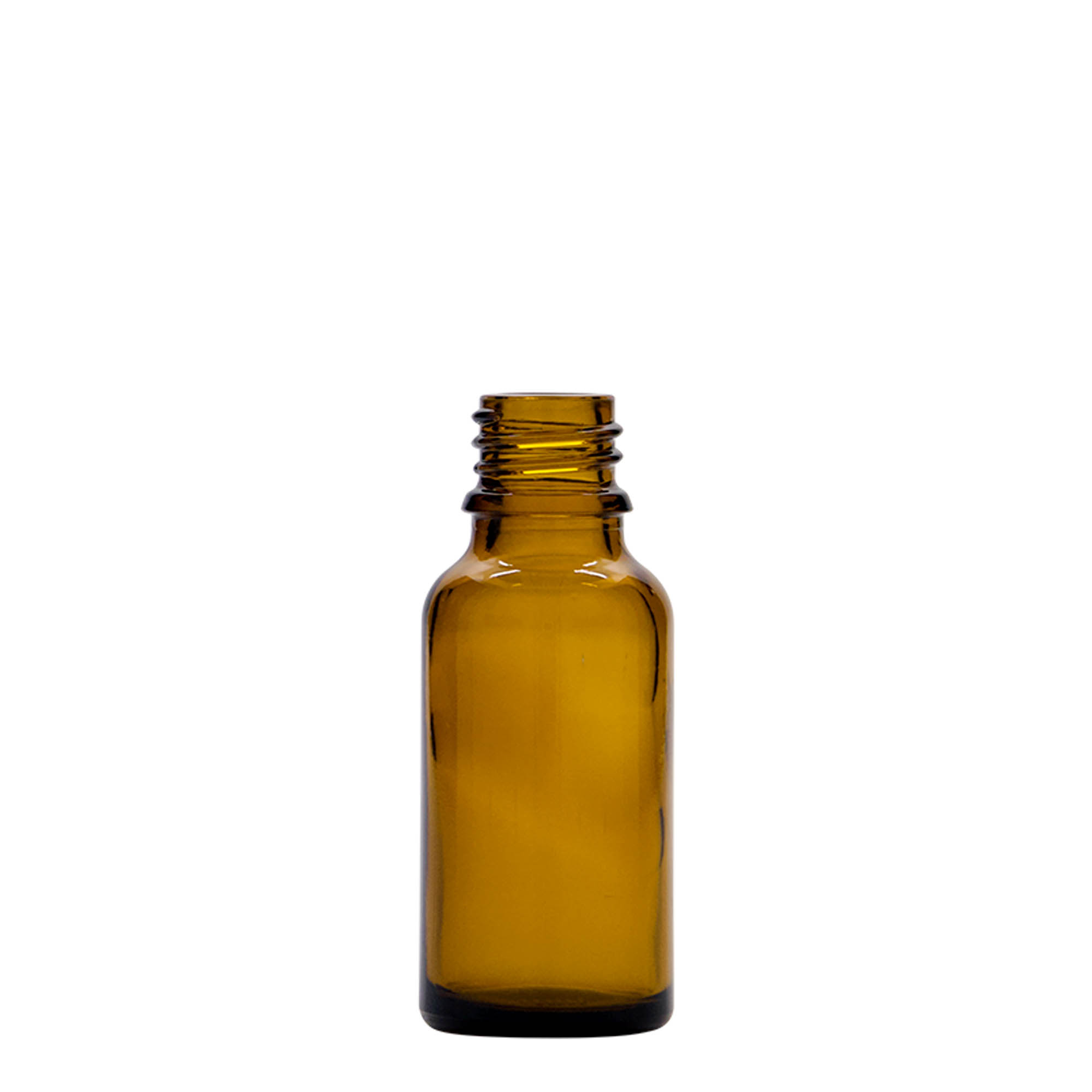 20 ml pipetflesje medicijn, glas, bruin, opening: DIN 18
