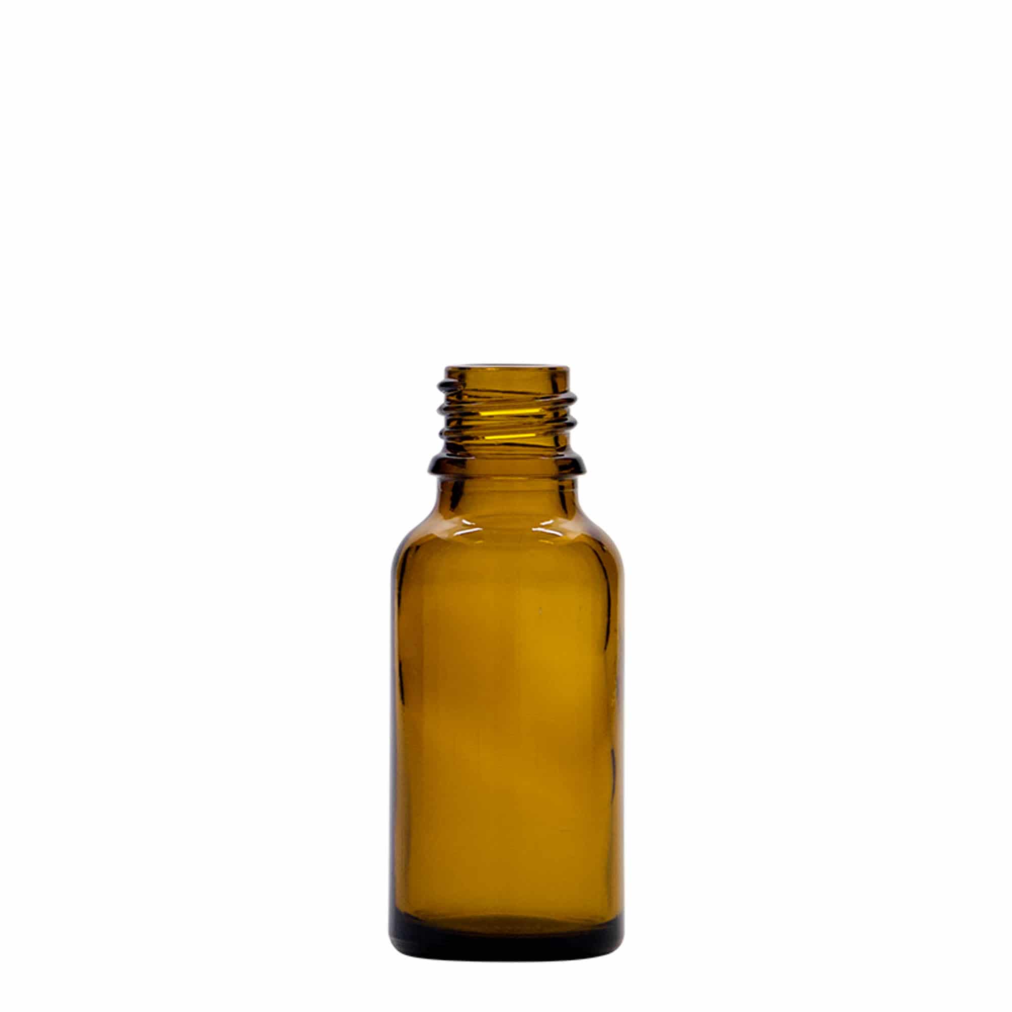 20 ml pipetflesje medicijn, glas, bruin, opening: DIN 18 20 ml pipetflesje medicijn, glas, bruin, opening: DIN 18