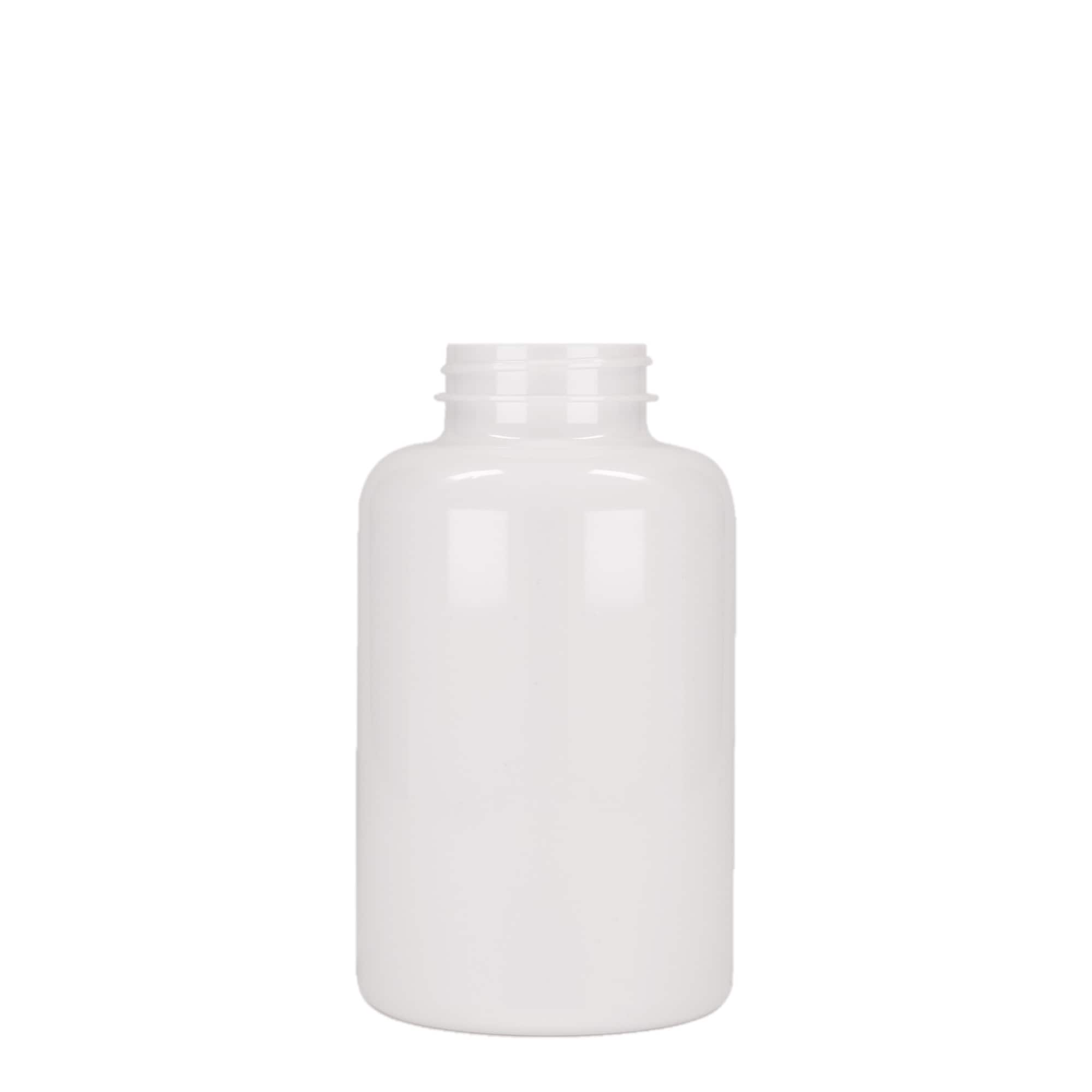 500 ml PET-fles, kunststof, wit, hals: 45/400