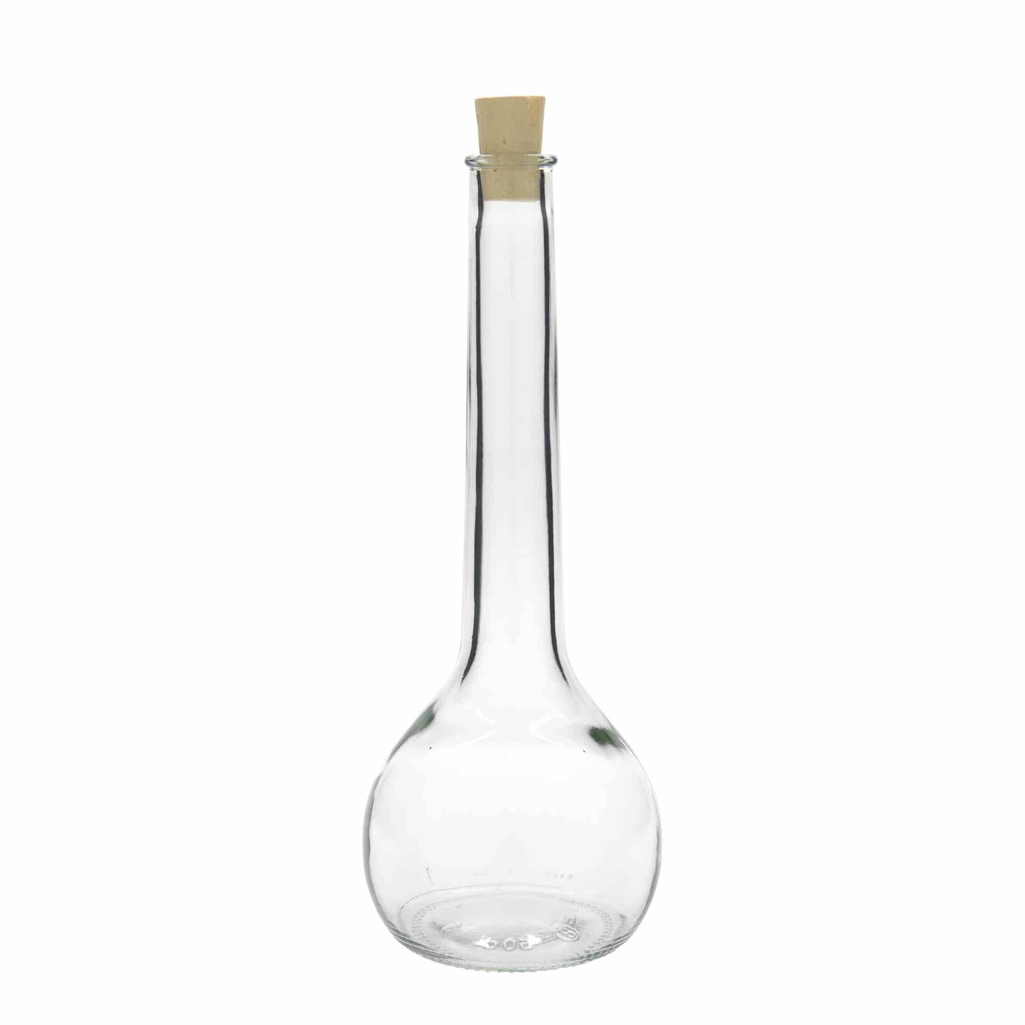 500 ml glazen fles 'Tulipano', hals: kurk