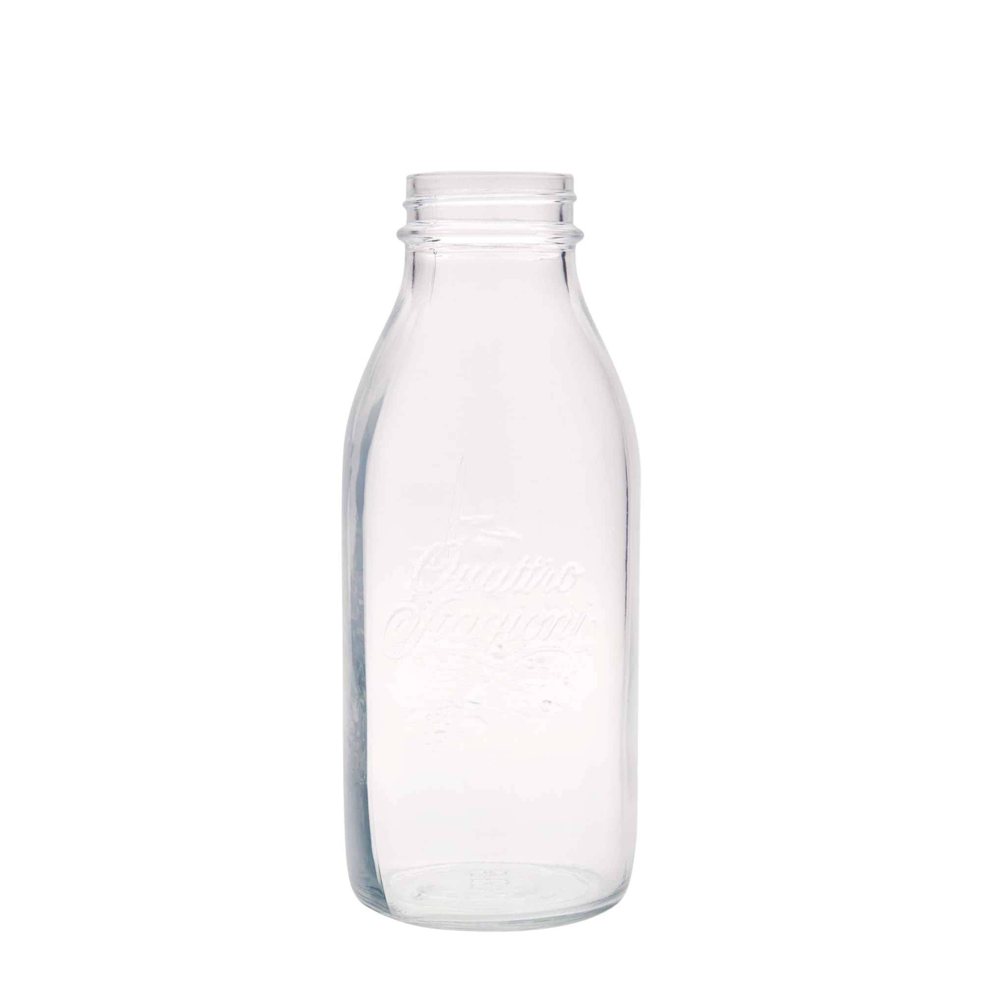 1.000 ml glazen fles 'Quattro Stagioni', opening: schroefdop