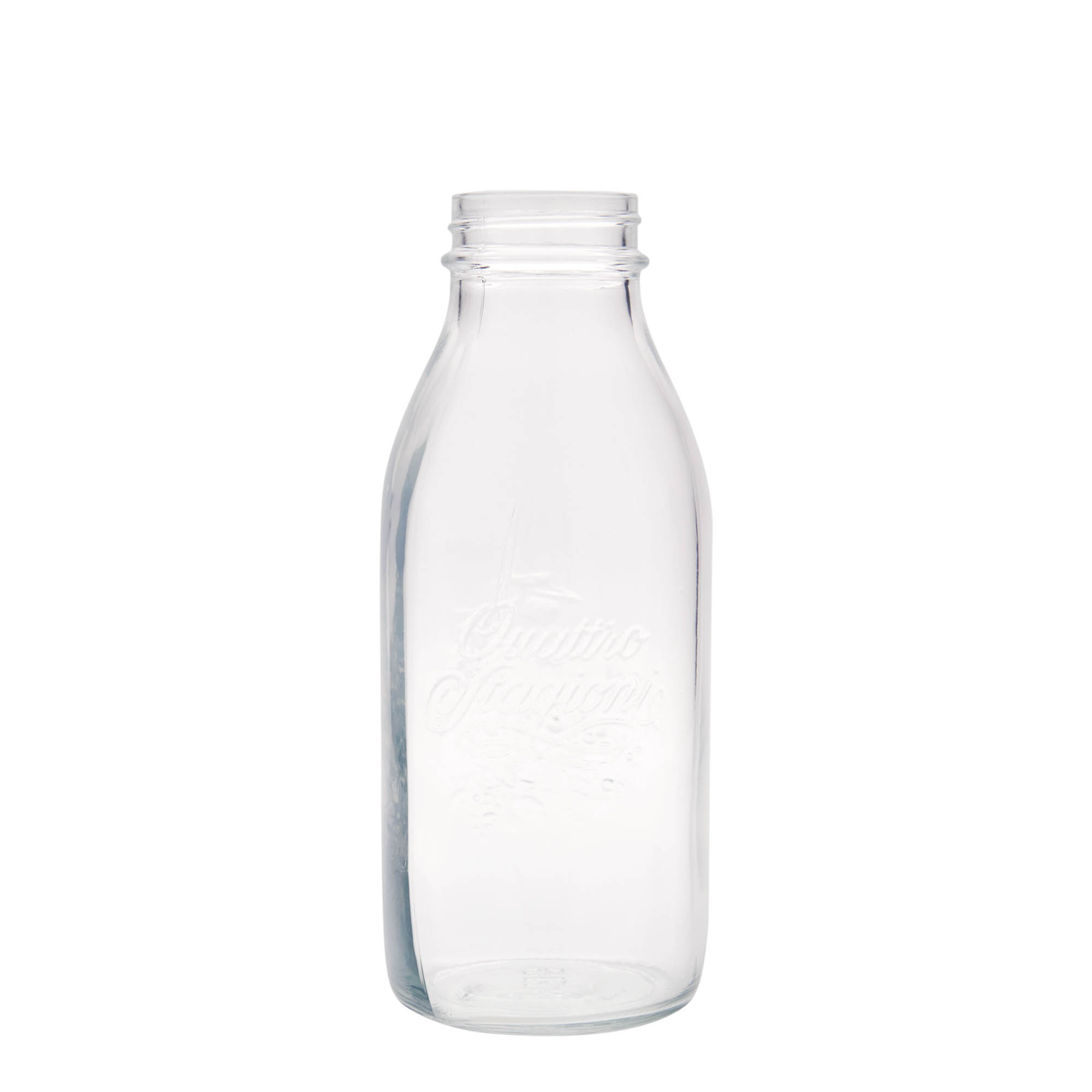 1.000 ml glazen fles 'Quattro Stagioni', opening: schroefdop 1.000 ml glazen fles 'Quattro Stagioni', opening: schroefdop