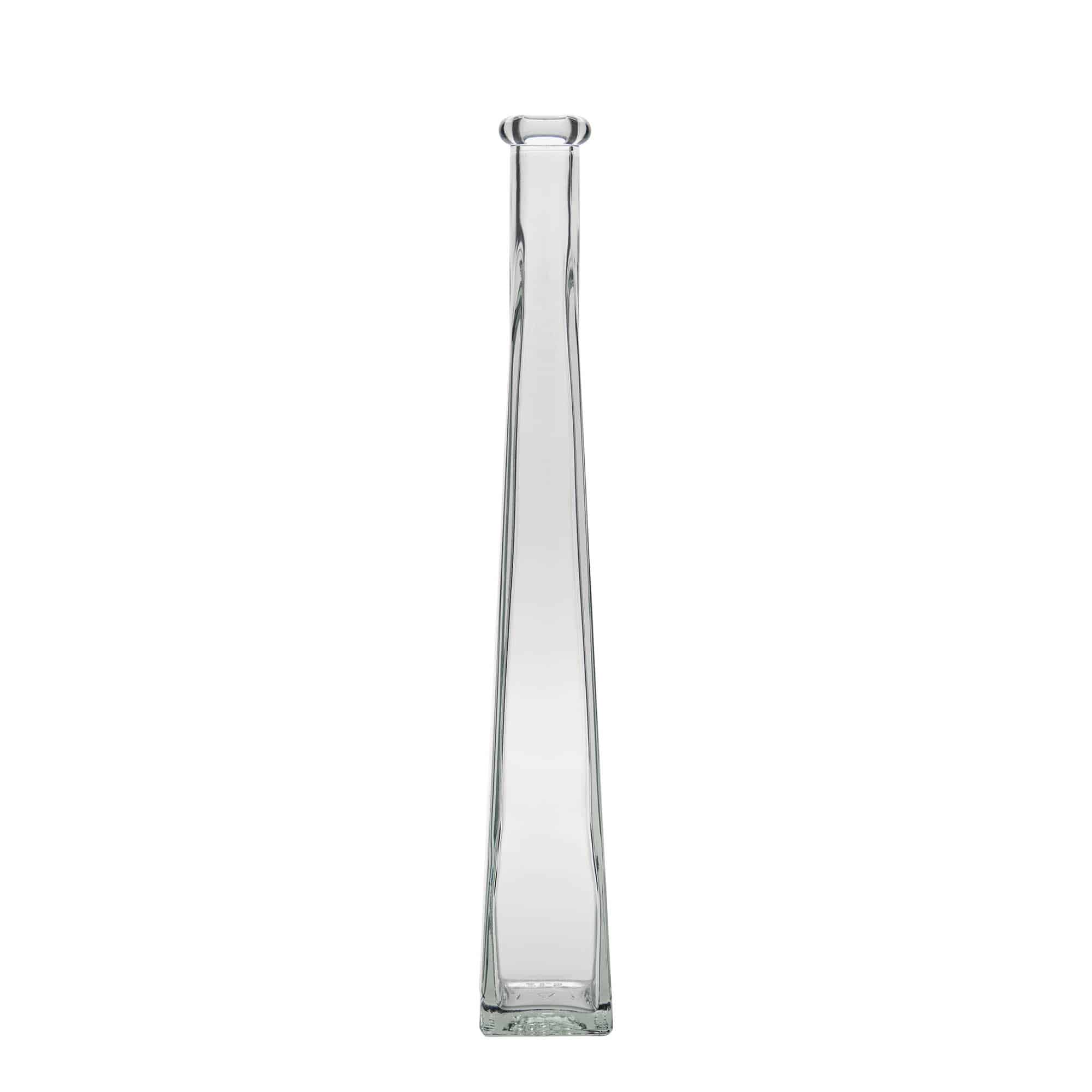 200 ml glazen fles 'Dama Quadrato', vierkant, opening: kurk