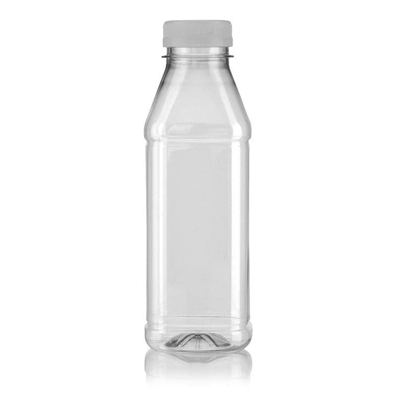 Petfles 'Milk and Juice Carré', 500 ml, vierkant, kunststof, monding: 38 mm