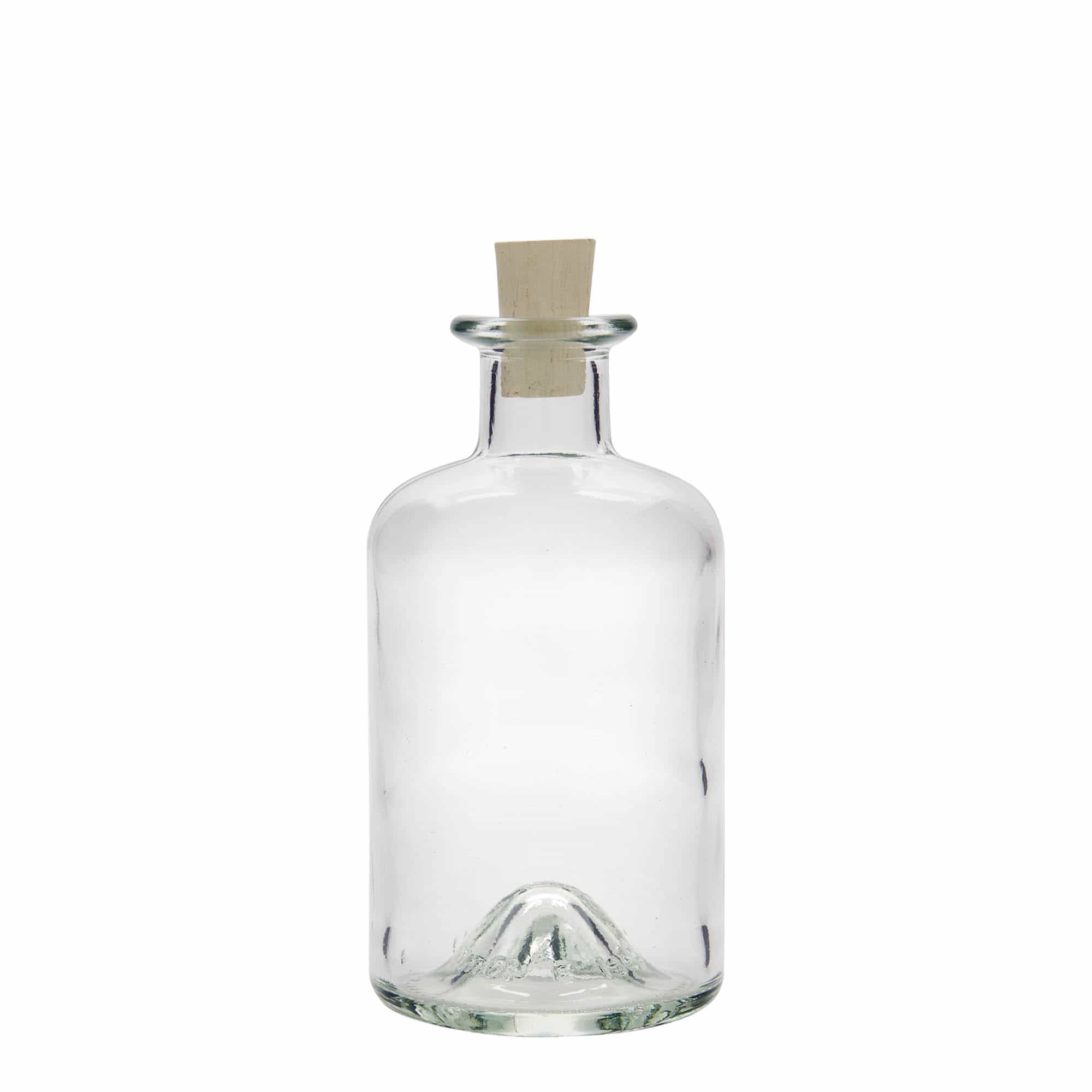 Glazen fles Apotheker, 350 ml, monding: kurk