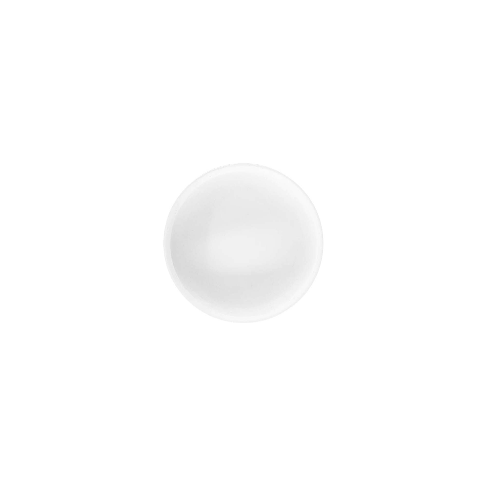 Schroefdop 'White Line' 6ml, PP-kunststof, wit Schroefdop 'White Line' 6ml, PP-kunststof, wit