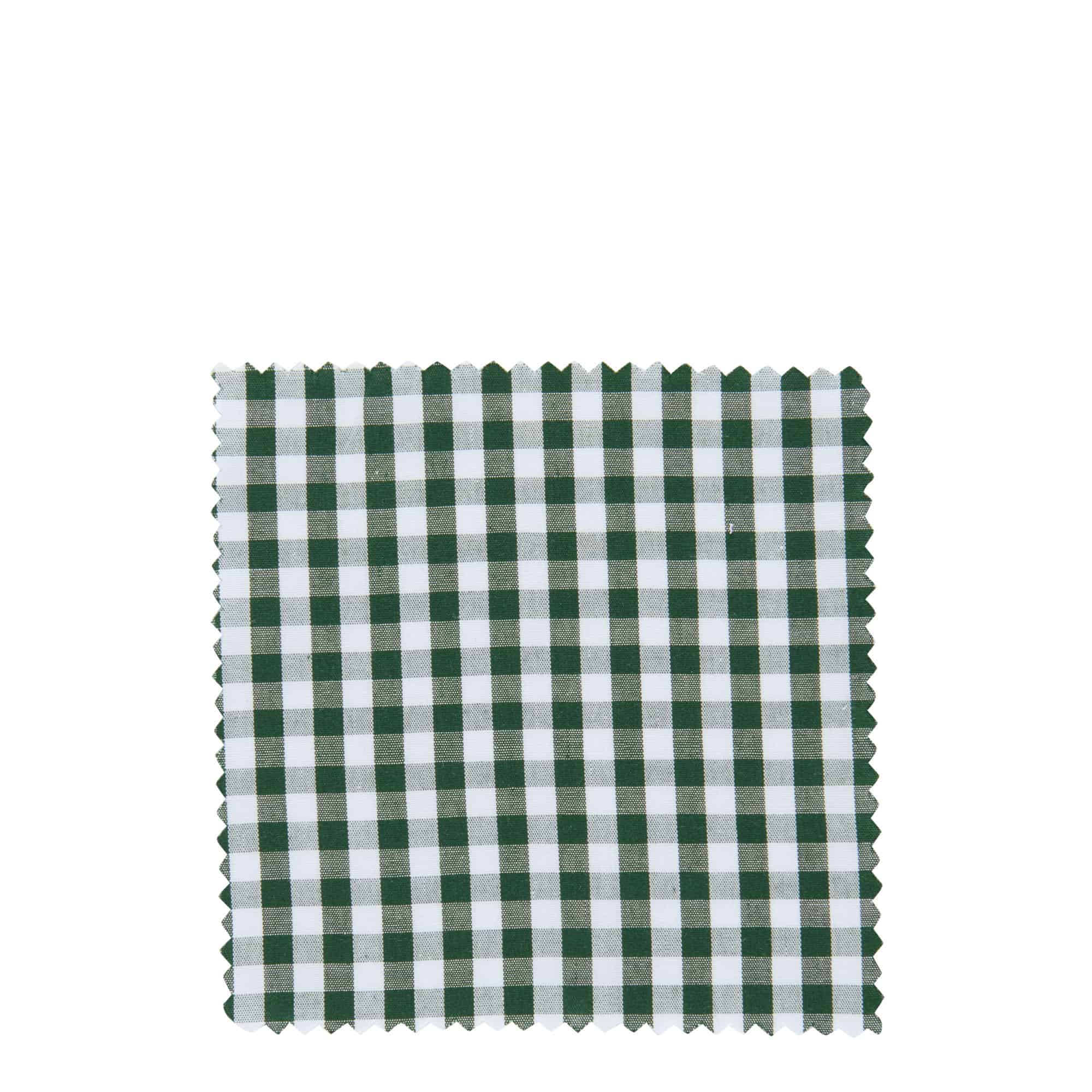 Geruit stoffen onderlegger 12x12, vierkant, textiel, donkergroen, opening: TO38-TO53