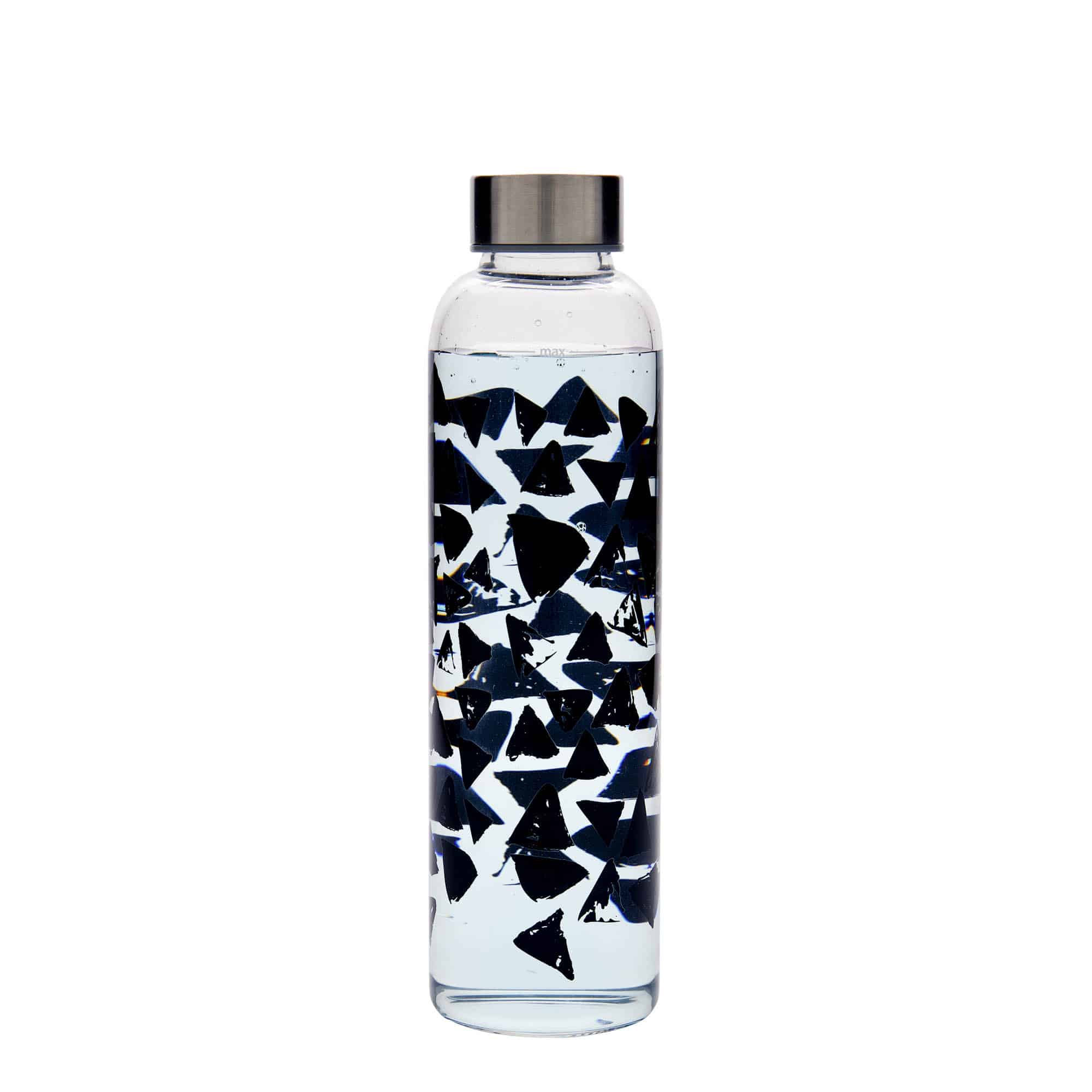 500 ml drinkfles 'Perseus - Zwarte Driehoeken', opening: schroefdop