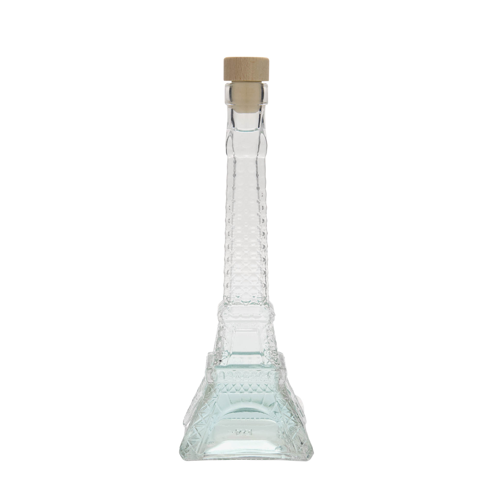 200 ml glazen fles 'Eiffeltoren', opening: kurk 200 ml glazen fles 'Eiffeltoren', opening: kurk