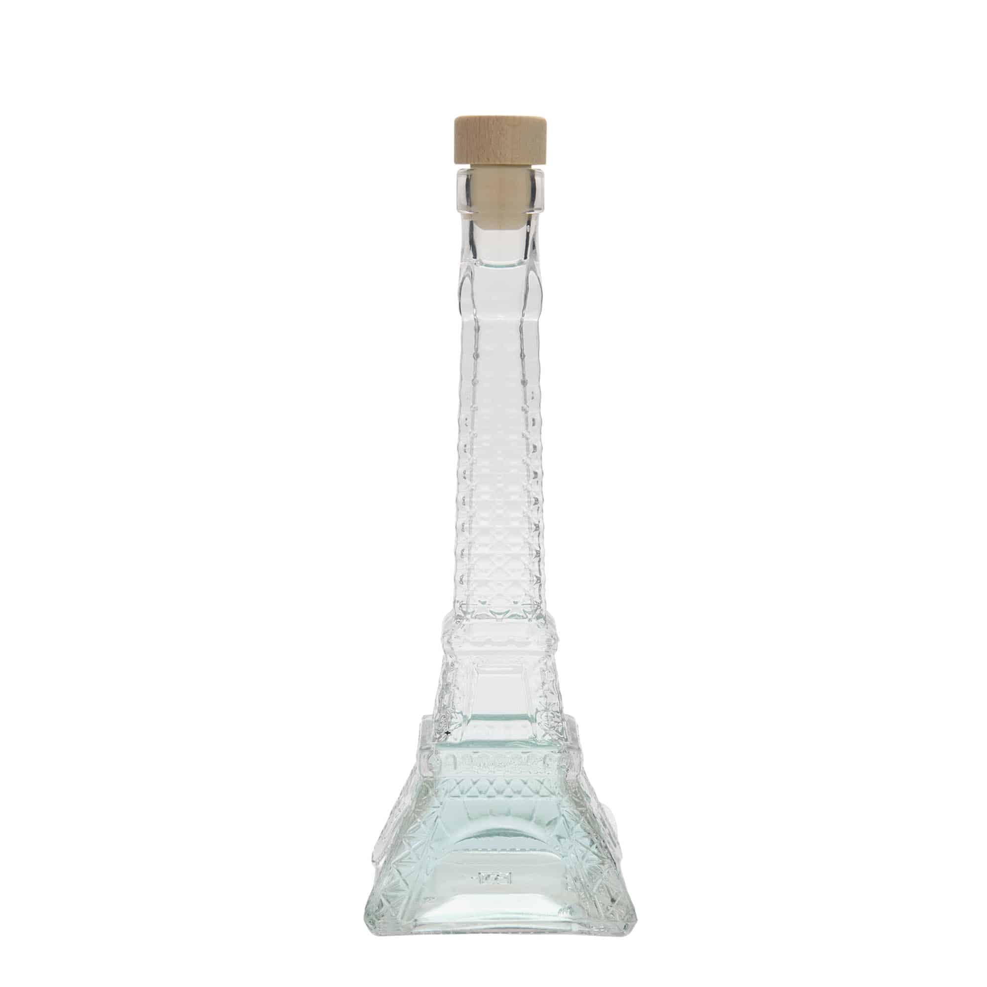 200 ml glazen fles 'Eiffeltoren', opening: kurk