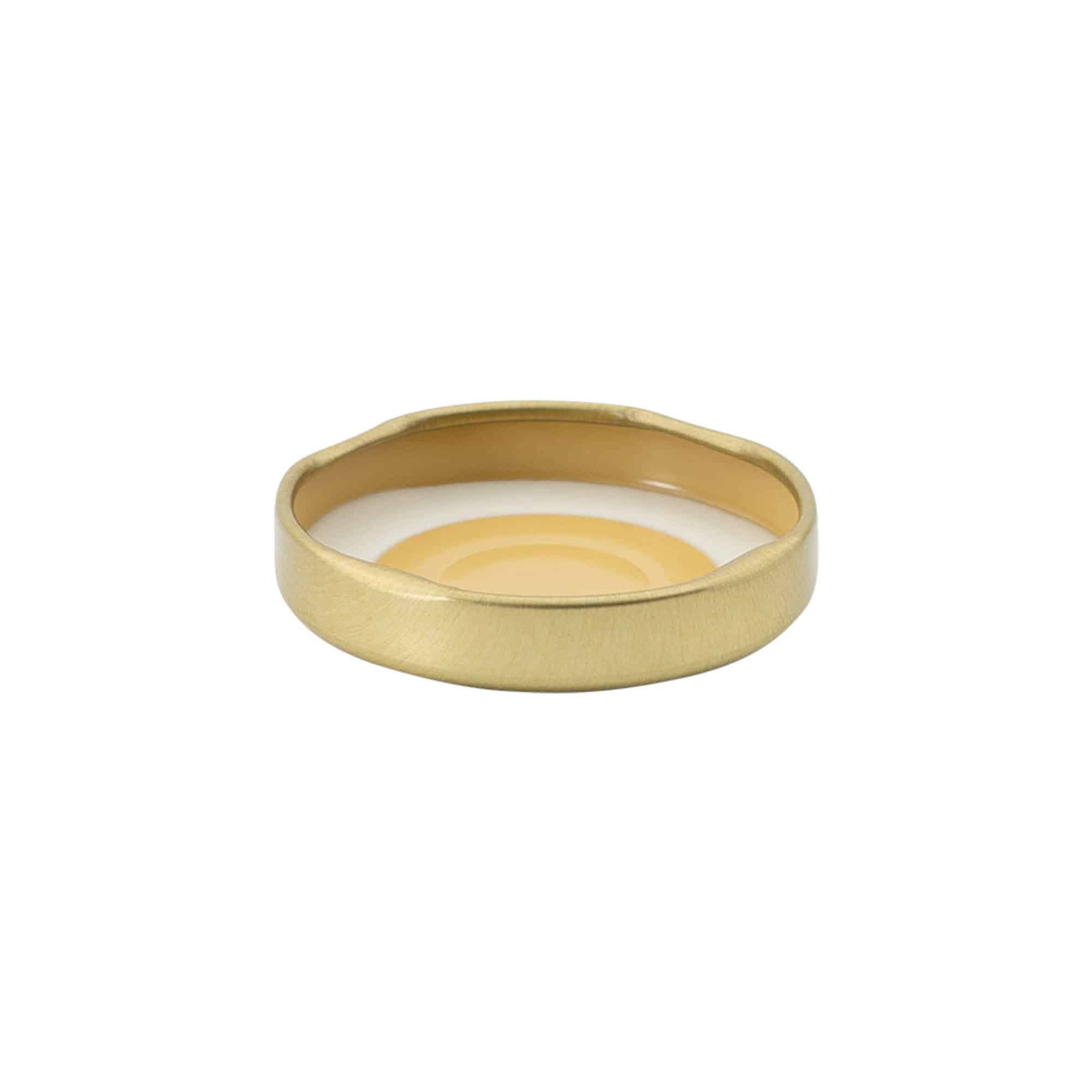 Twist-off-dop #, witblik, goud, voor opening: TO 43