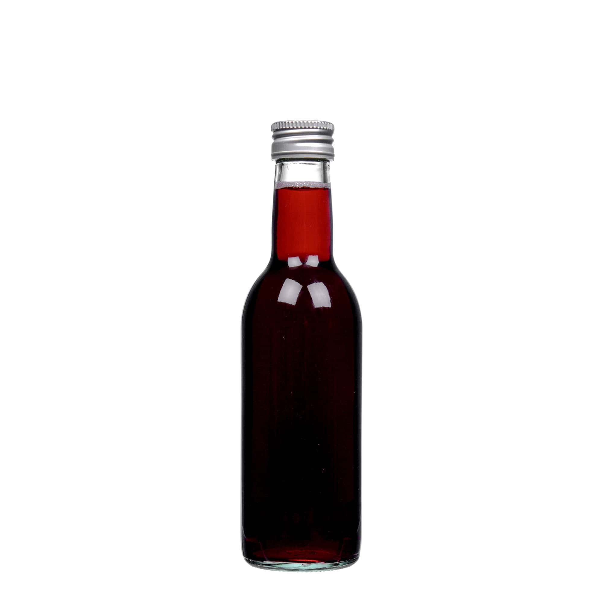 250 ml glazen fles 'Bordeaux', hals: PP 28