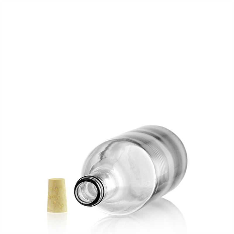 Glazen fles 'Bordeaux', 750 ml, monding: kurk Glazen fles 'Bordeaux', 750 ml, monding: kurk