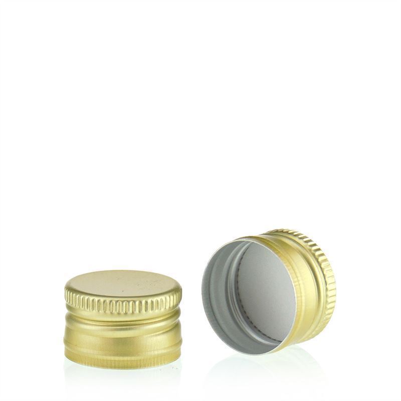 Schroefdop, metaal, goud, voor opening: PP 22 Schroefdop, metaal, goud, voor opening: PP 22