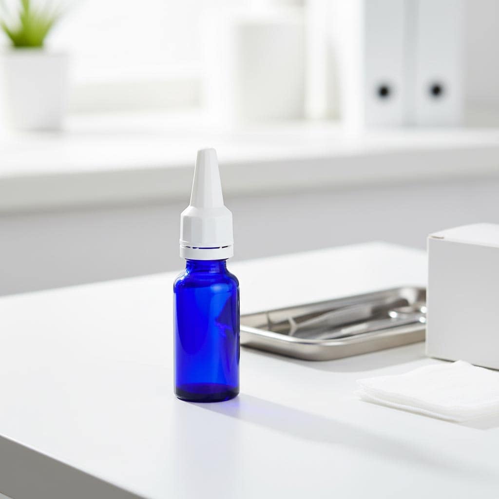 Schroefdop met applicator, PE-kunststof, wit, voor opening: DIN 18