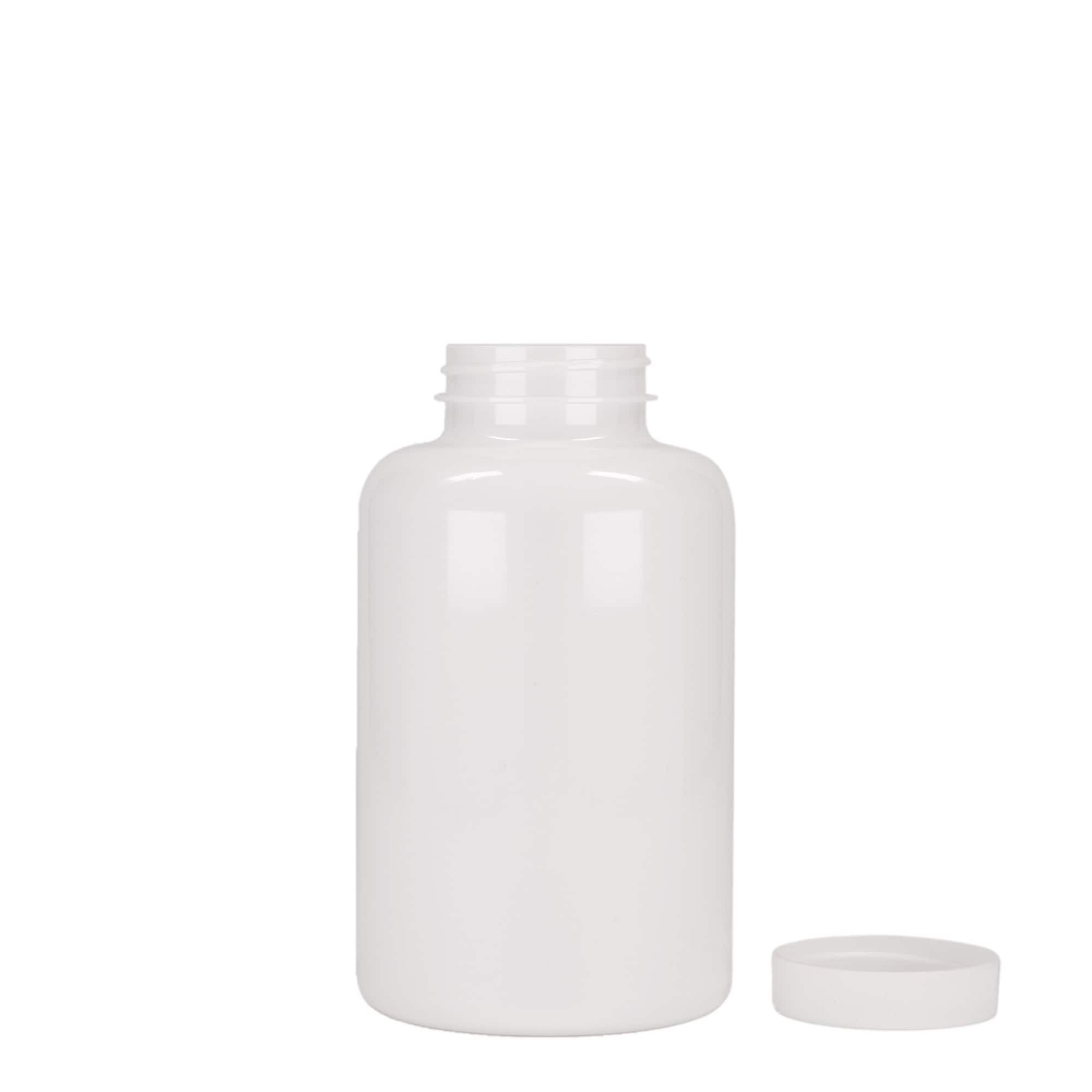 500 ml PET-fles, kunststof, wit, hals: 45/400