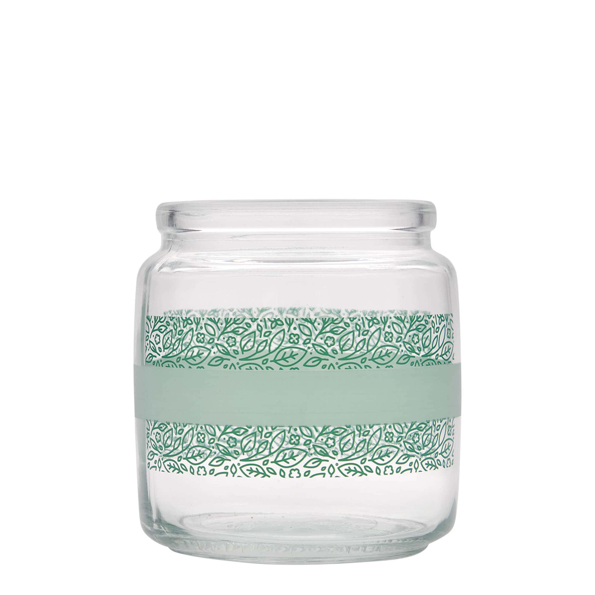750 ml kurkglas 'Giara', motief: Naturalmente verde, mondstuk: kurk