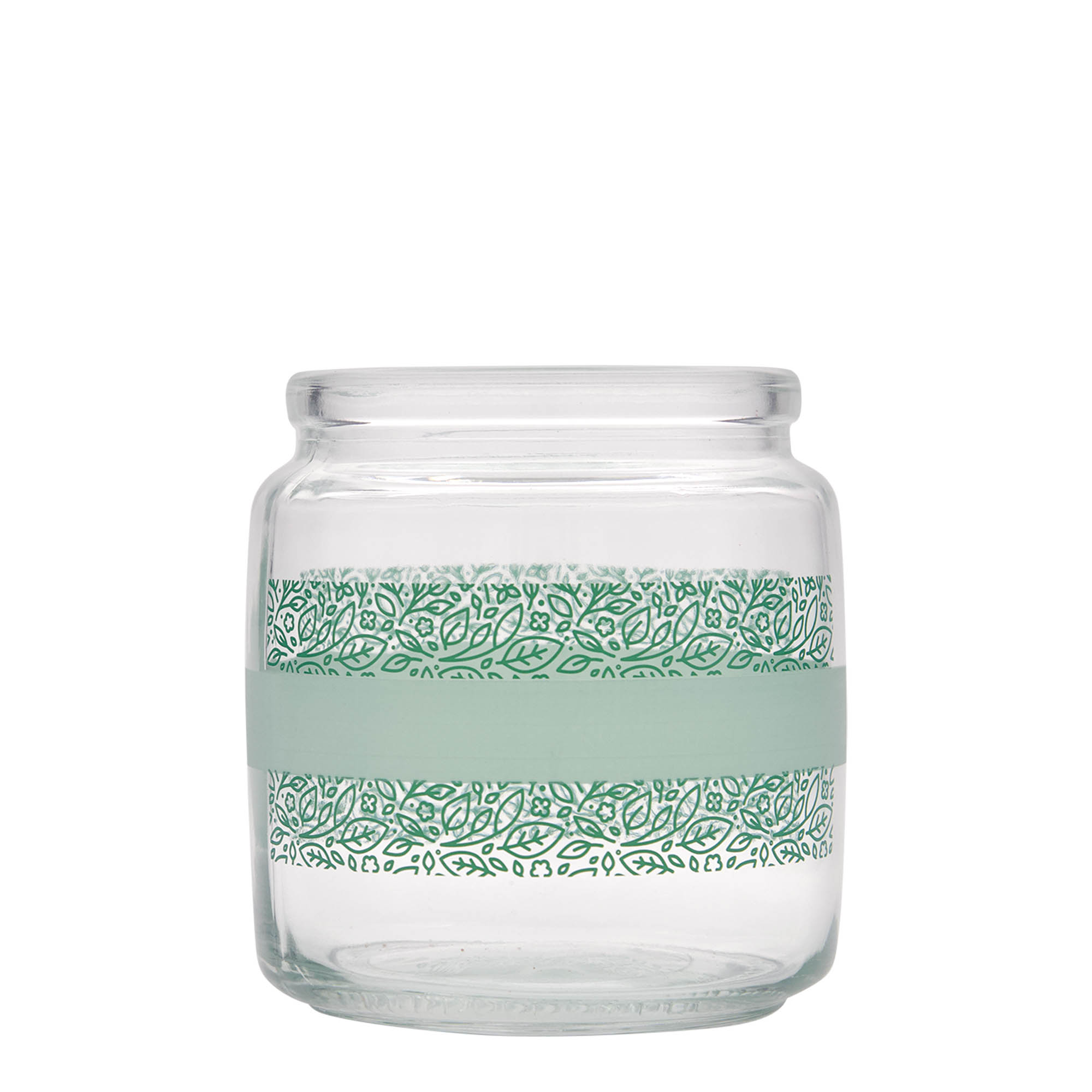 750 ml kurkglas 'Giara', motief: Naturalmente verde, mondstuk: kurk