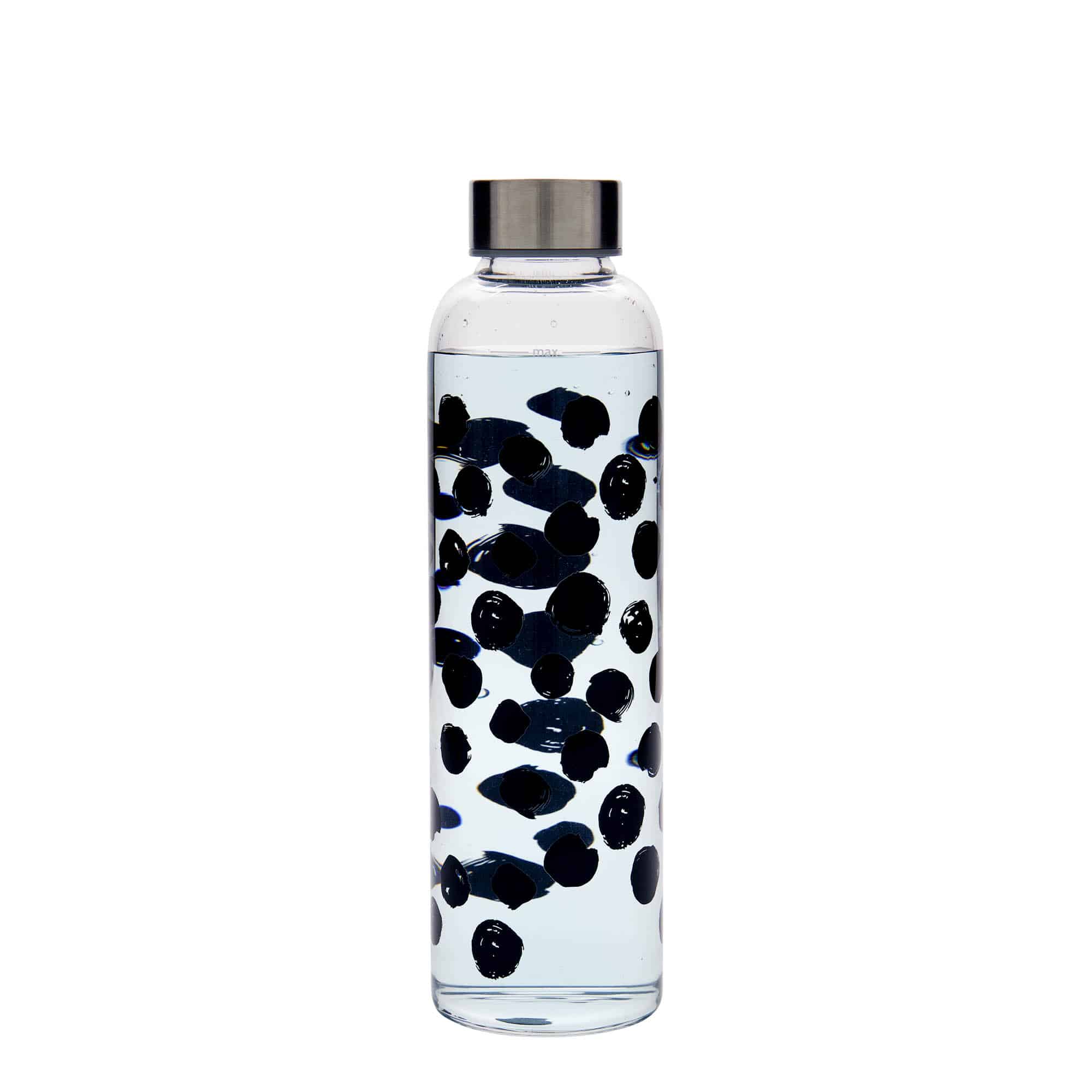 Drinkfles 'Perseus', 500 ml, motief: Zwarte stippen, monding: schroefsluiting