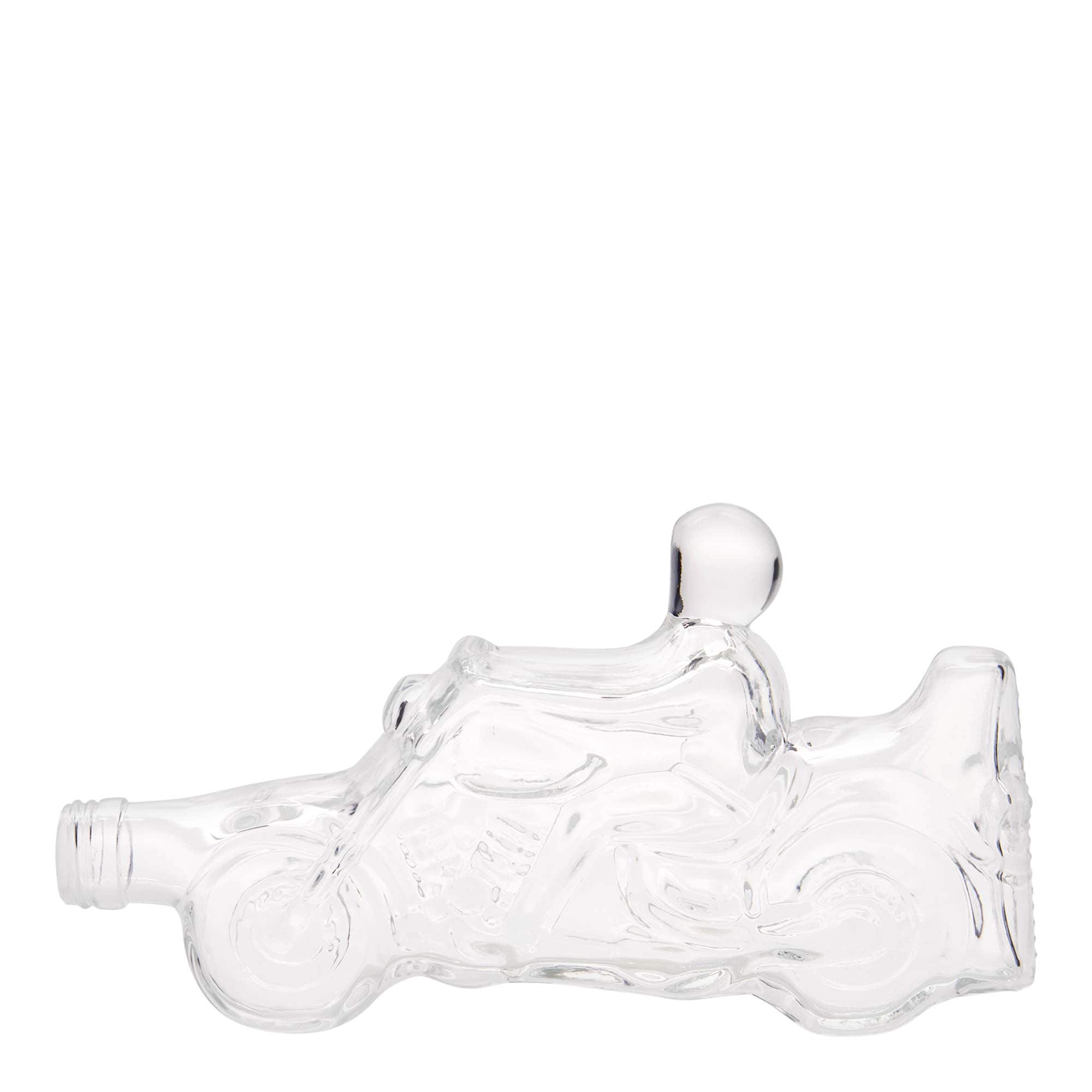 350 ml glazen fles 'Motorfiets', opening: PP 28 350 ml glazen fles 'Motorfiets', opening: PP 28
