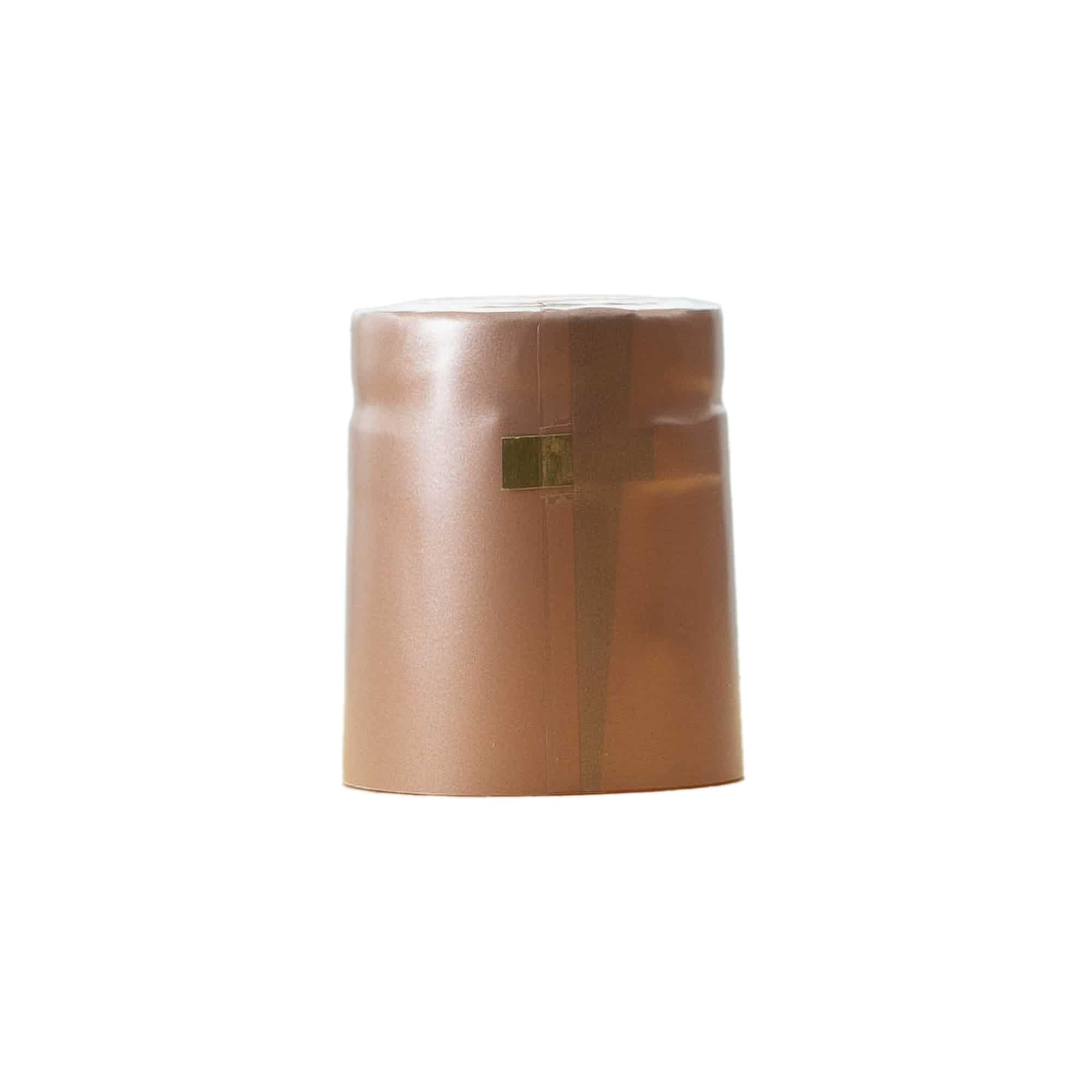 Krimpcapsule 32x41, pvc-kunststof, terracotta