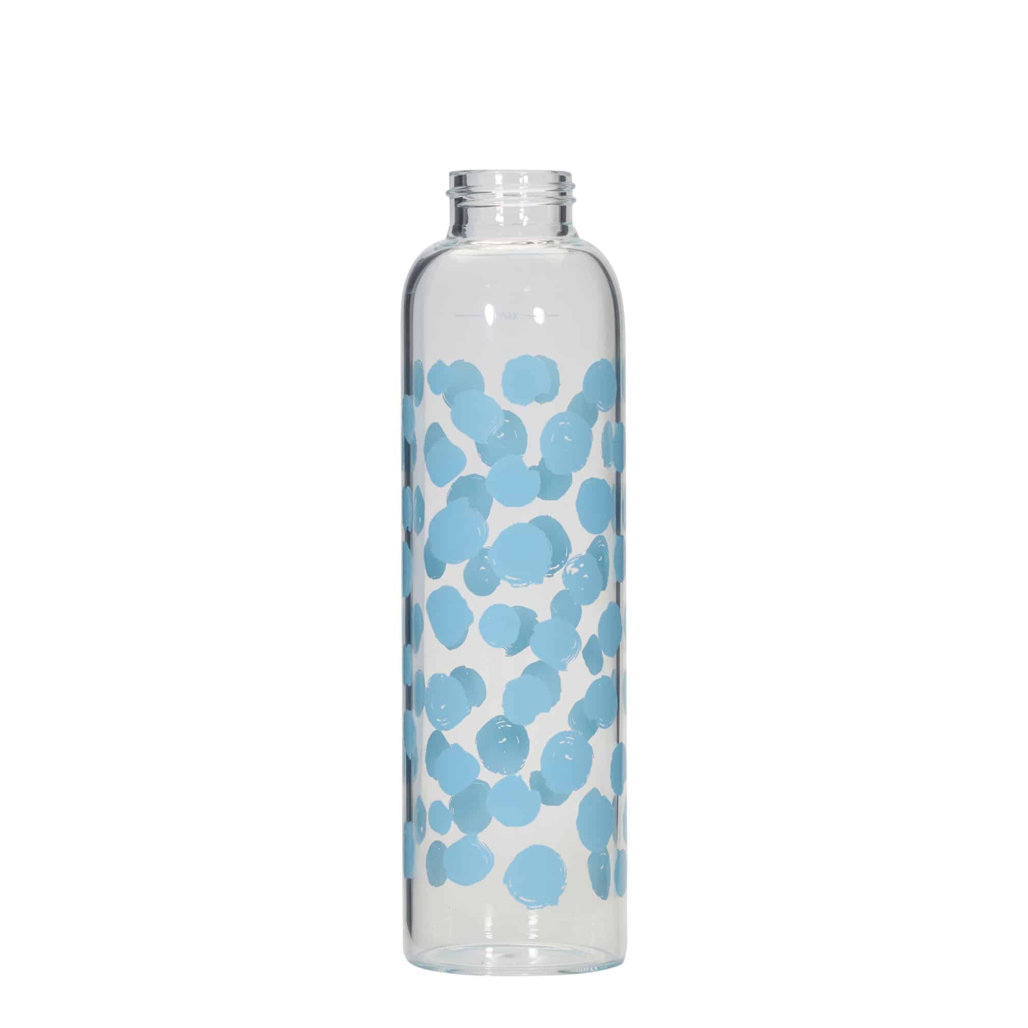 Drinkfles 'Perseus', 500 ml, motief: Blauwe stippen, monding: schroefsluiting